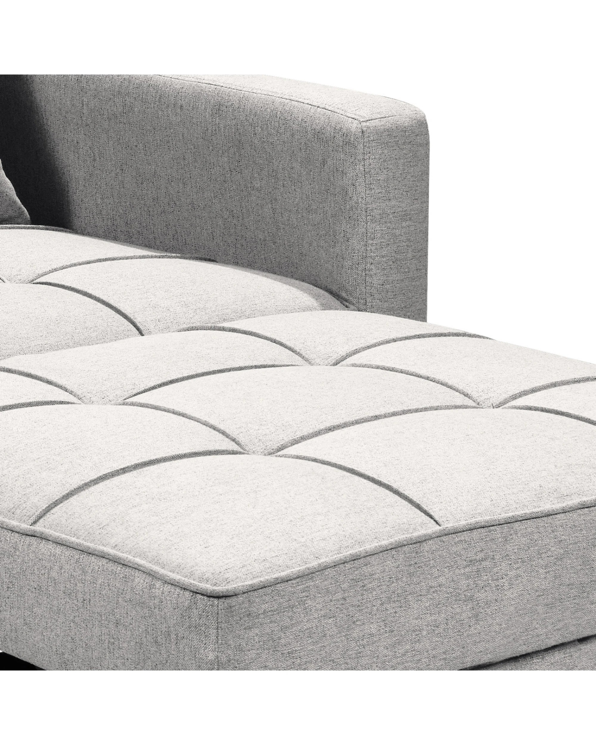 8 Suri 3-in-1 Convertible Sofa Chair Bed Lounger By Sarantino Light Grey, 8 of 10