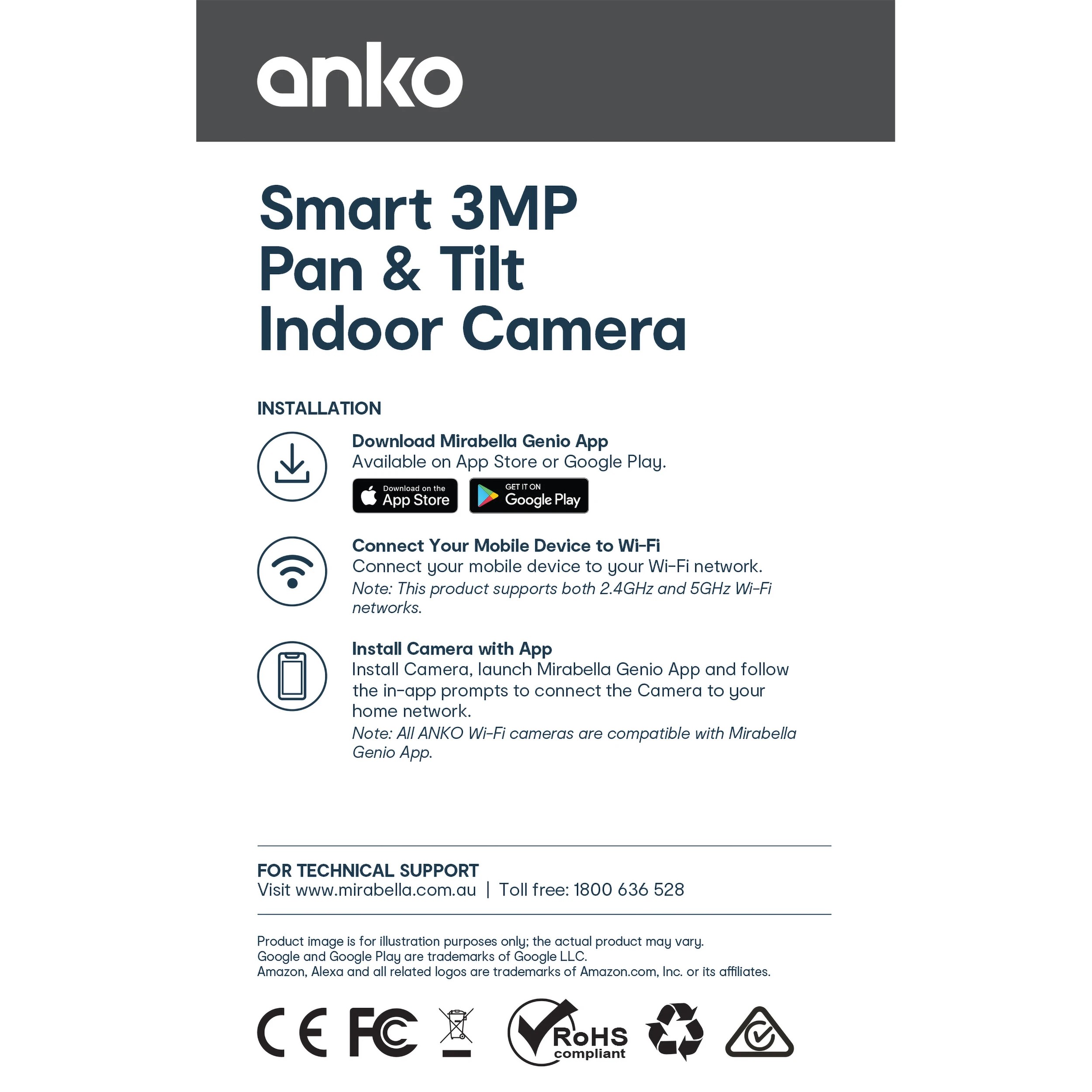 3 Indoor Pan and Tilt Camera, 3 of 6