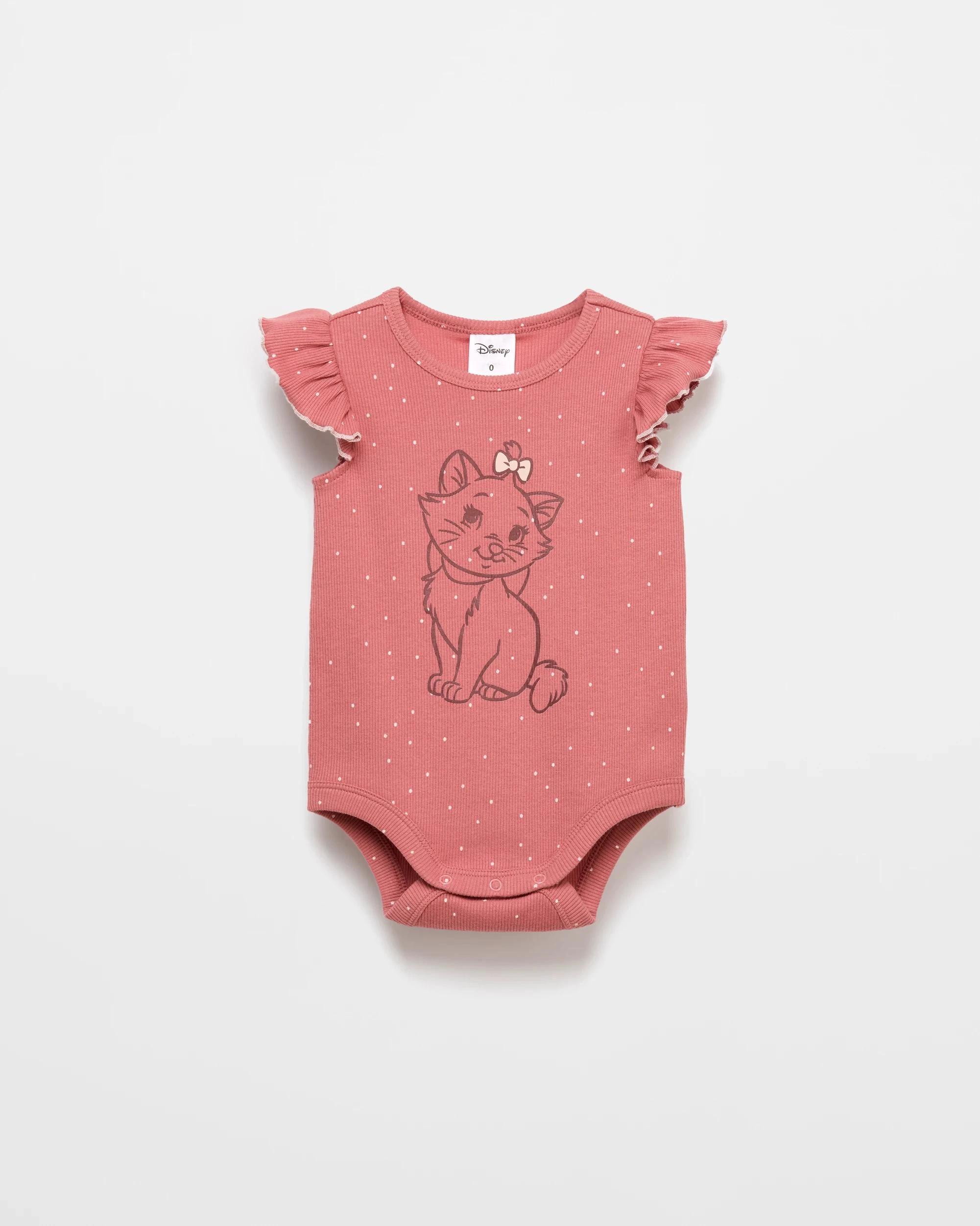 1 Target License Baby Short Sleeve Rib Bodysuit MARIE, 1 of 2