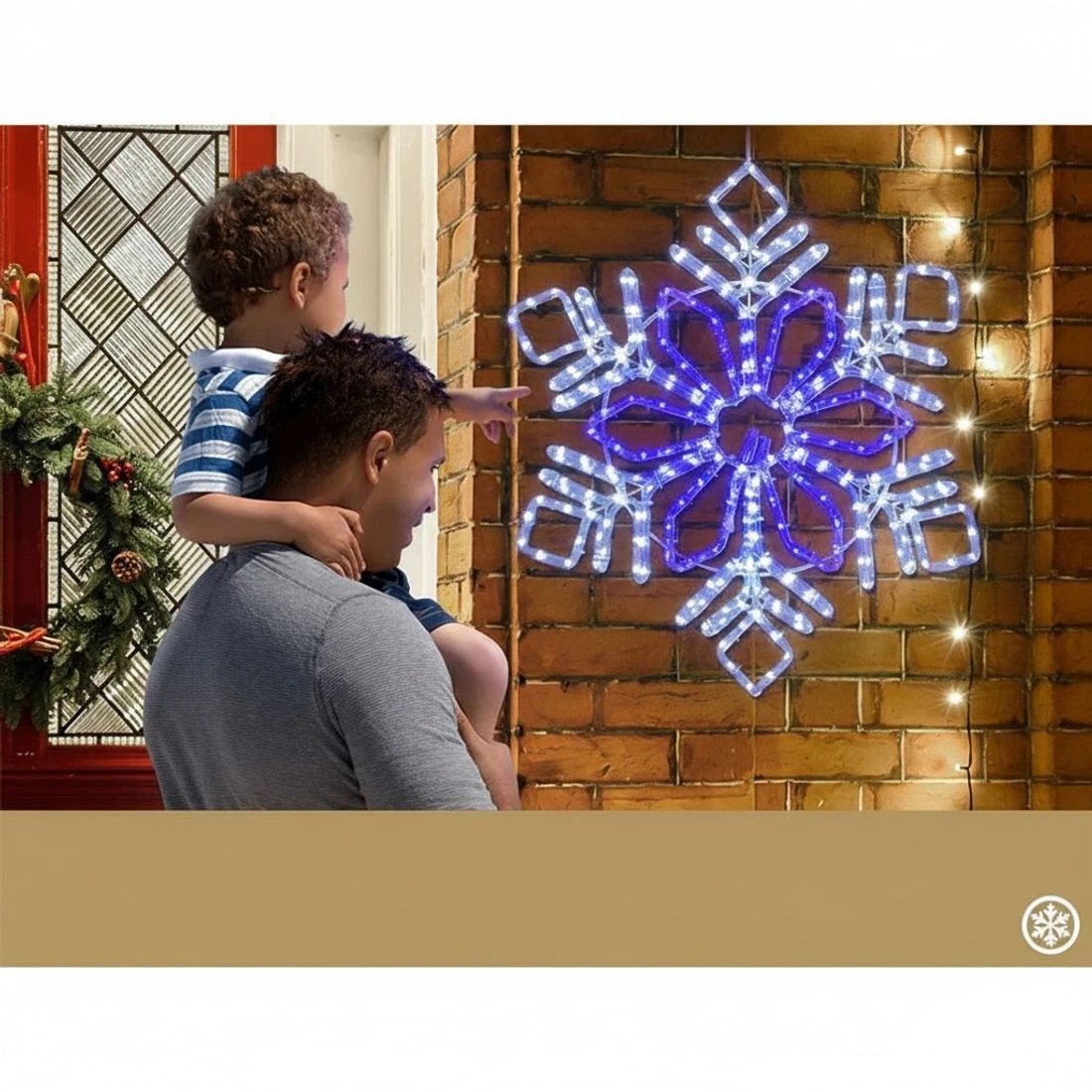 4 Jingle Jollys Christmas Lights 82cm Snow 304 Led Decorations Led String Lights Indoor Outdoor Weather Resistant - Multi, 4 of 4