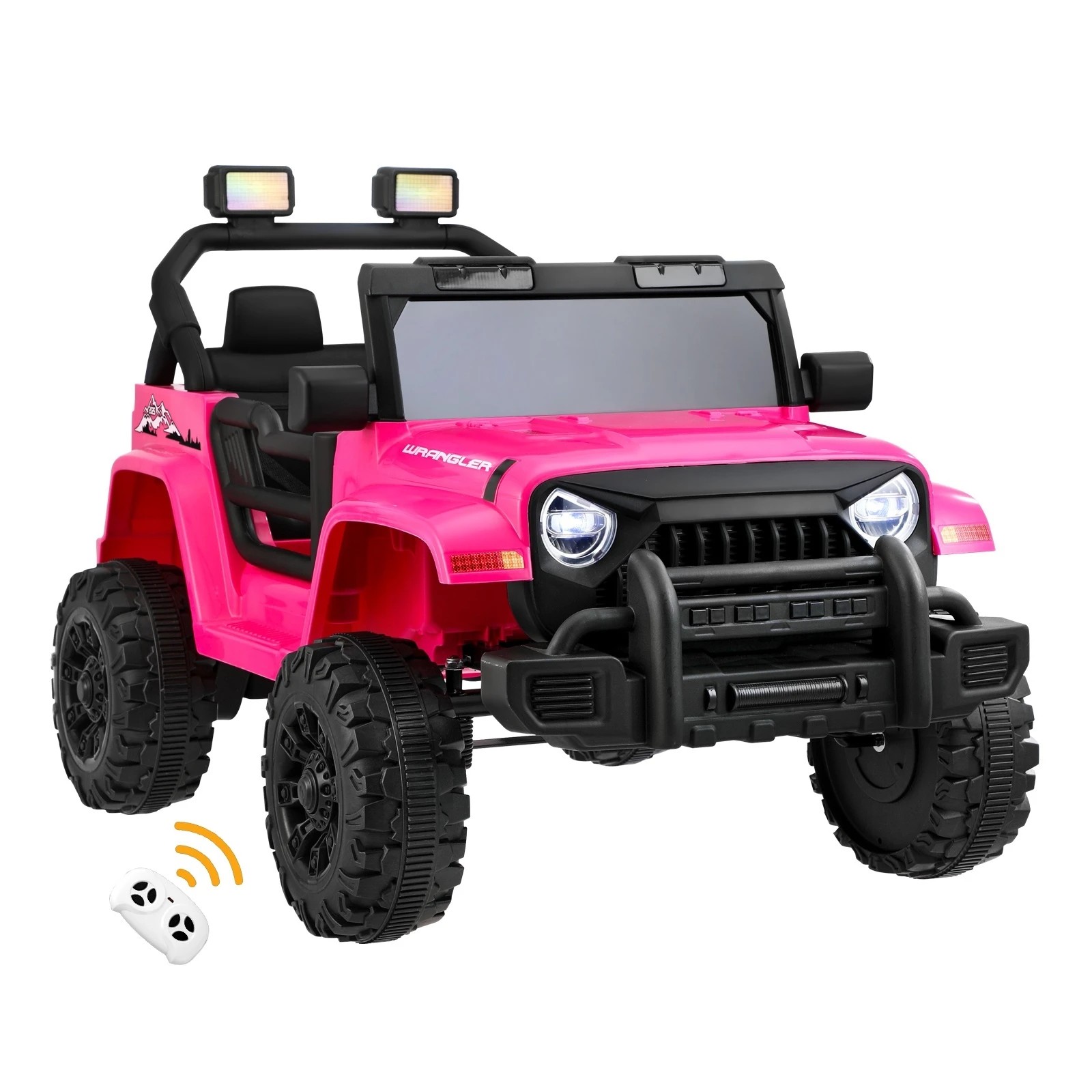 1 Mazam Kids Ride On Cars Remote Control 12v Electric Toy Jeep Horn Music Car
 - Pink, 1 of 10