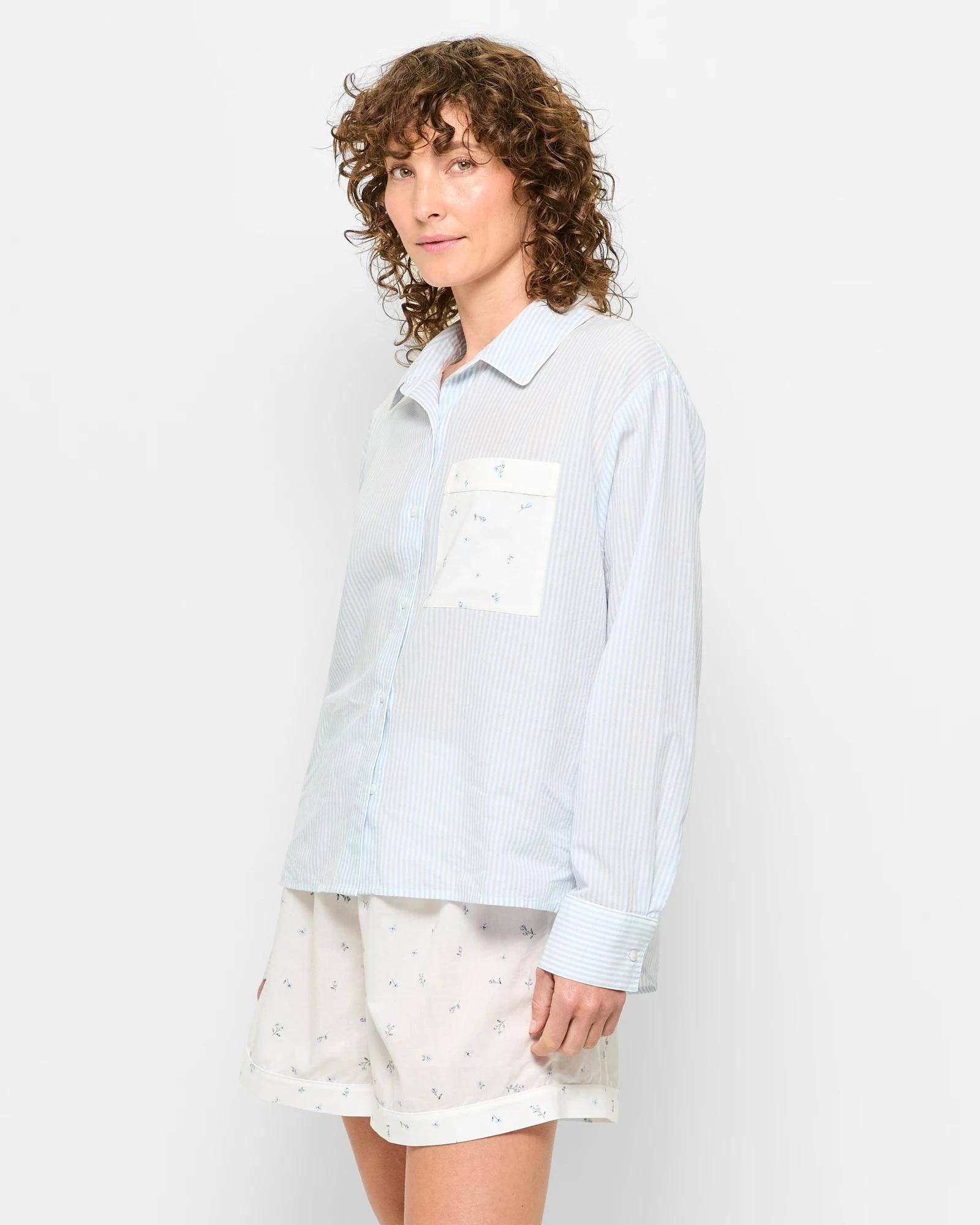 3 Target Australian Cotton Poplin Print Pyjama Set BLUE DITSY, 3 of 5