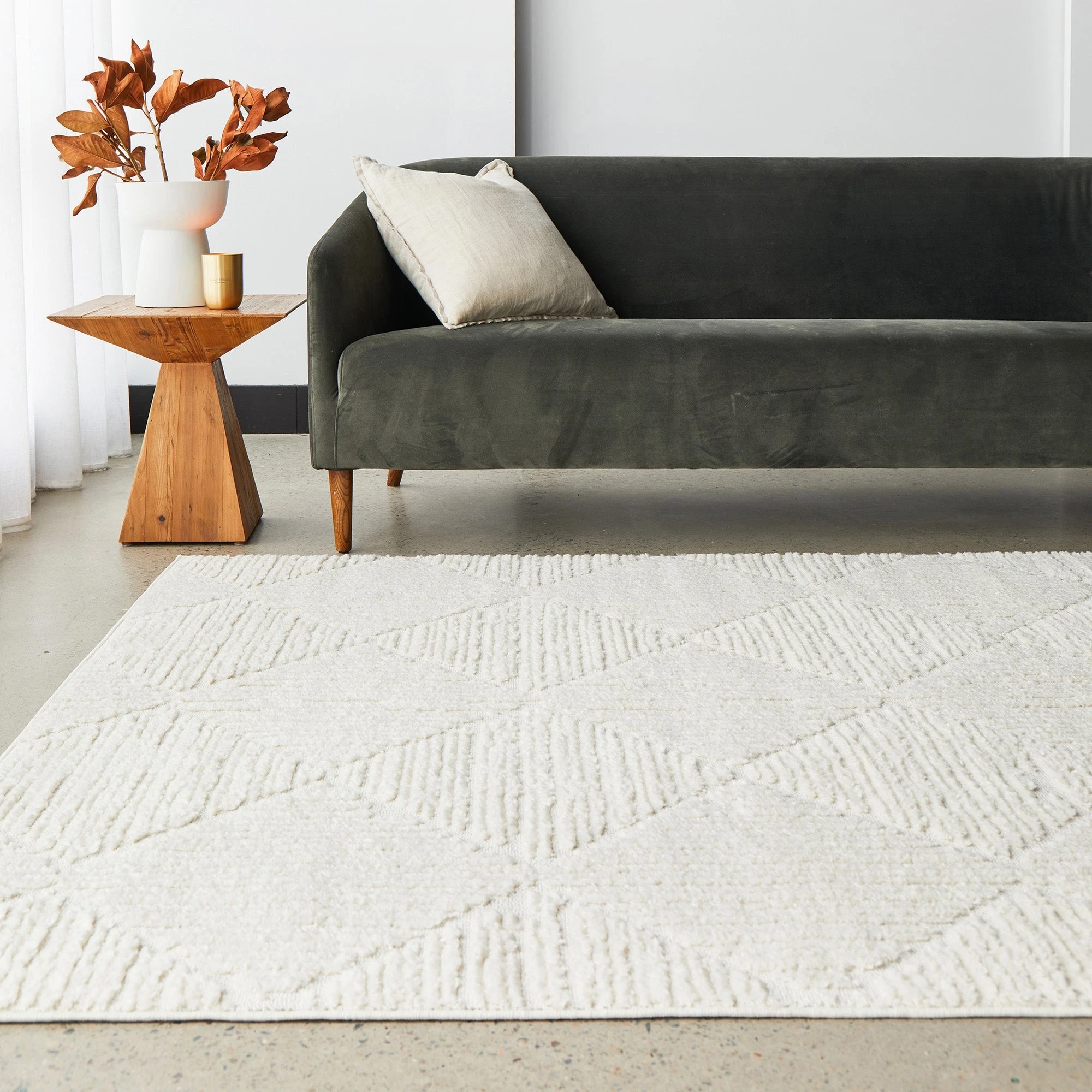 2 Common Ground Rugs Lyrica Shilo 330x240cm - Extra Large Floor Rug - White, 2 of 6