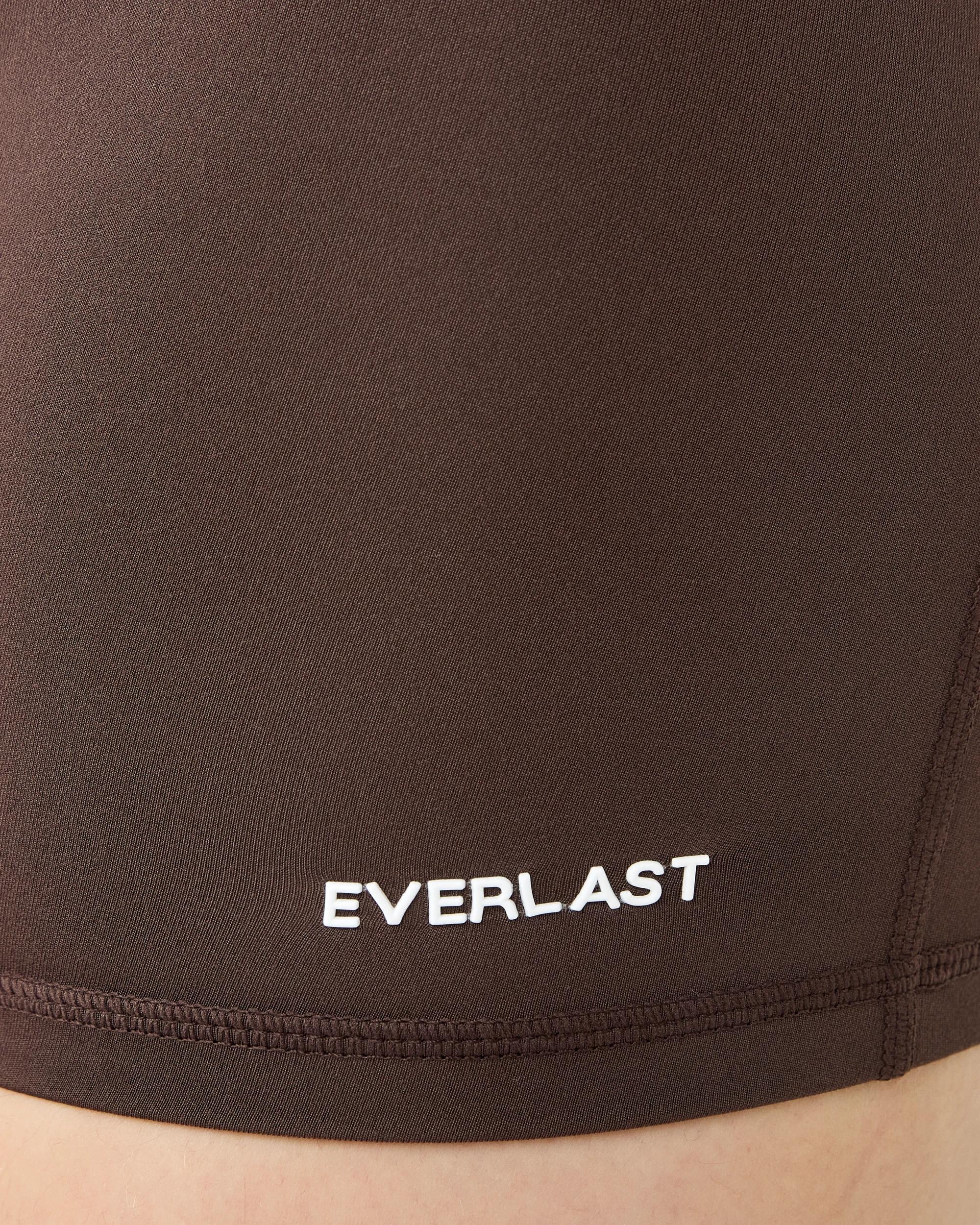 5 Everlast Tipped Bike Shorts Coffee, 5 of 7