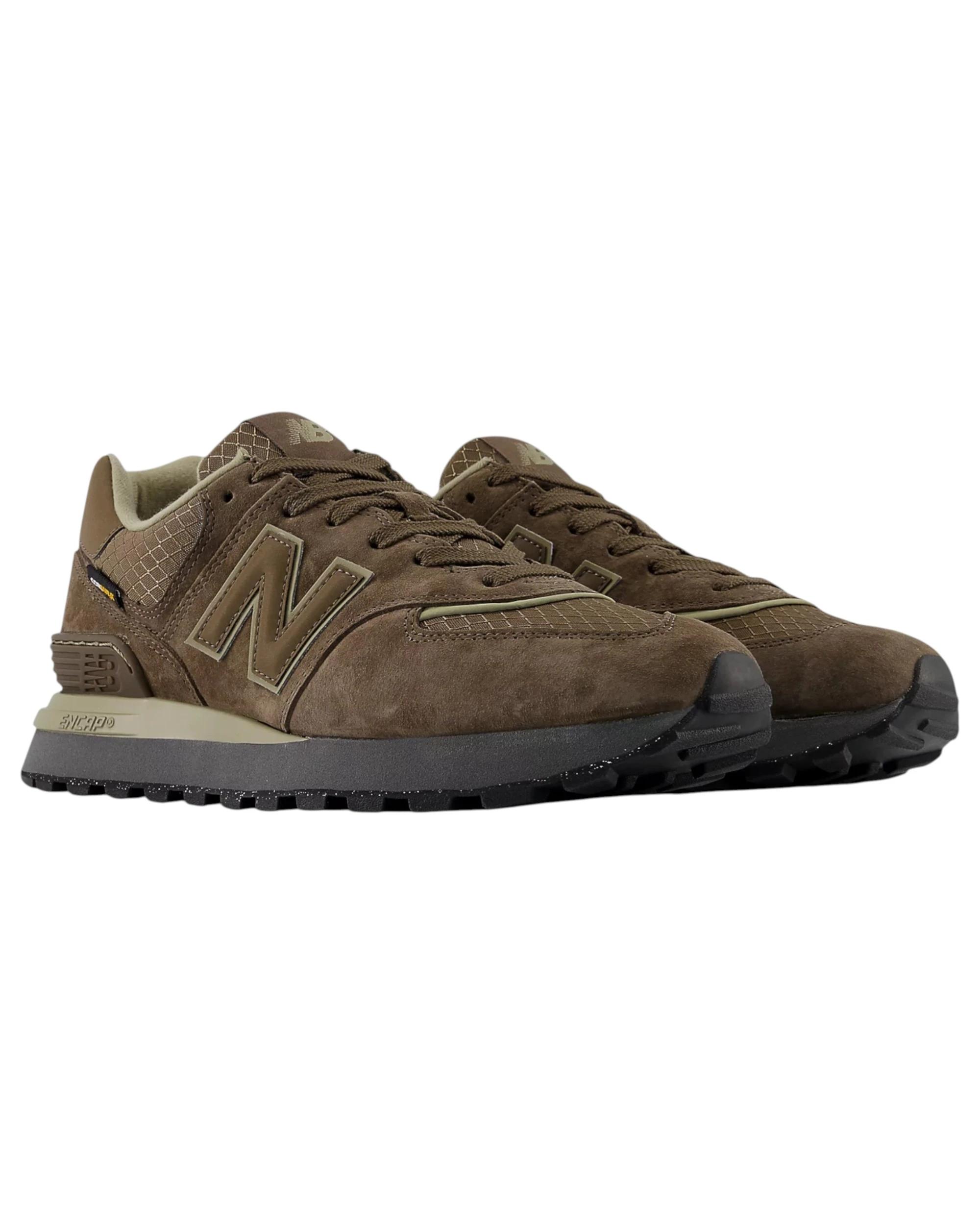 3 New Balance Mens 574 Brown Athletic Shoes BROWN, 3 of 6