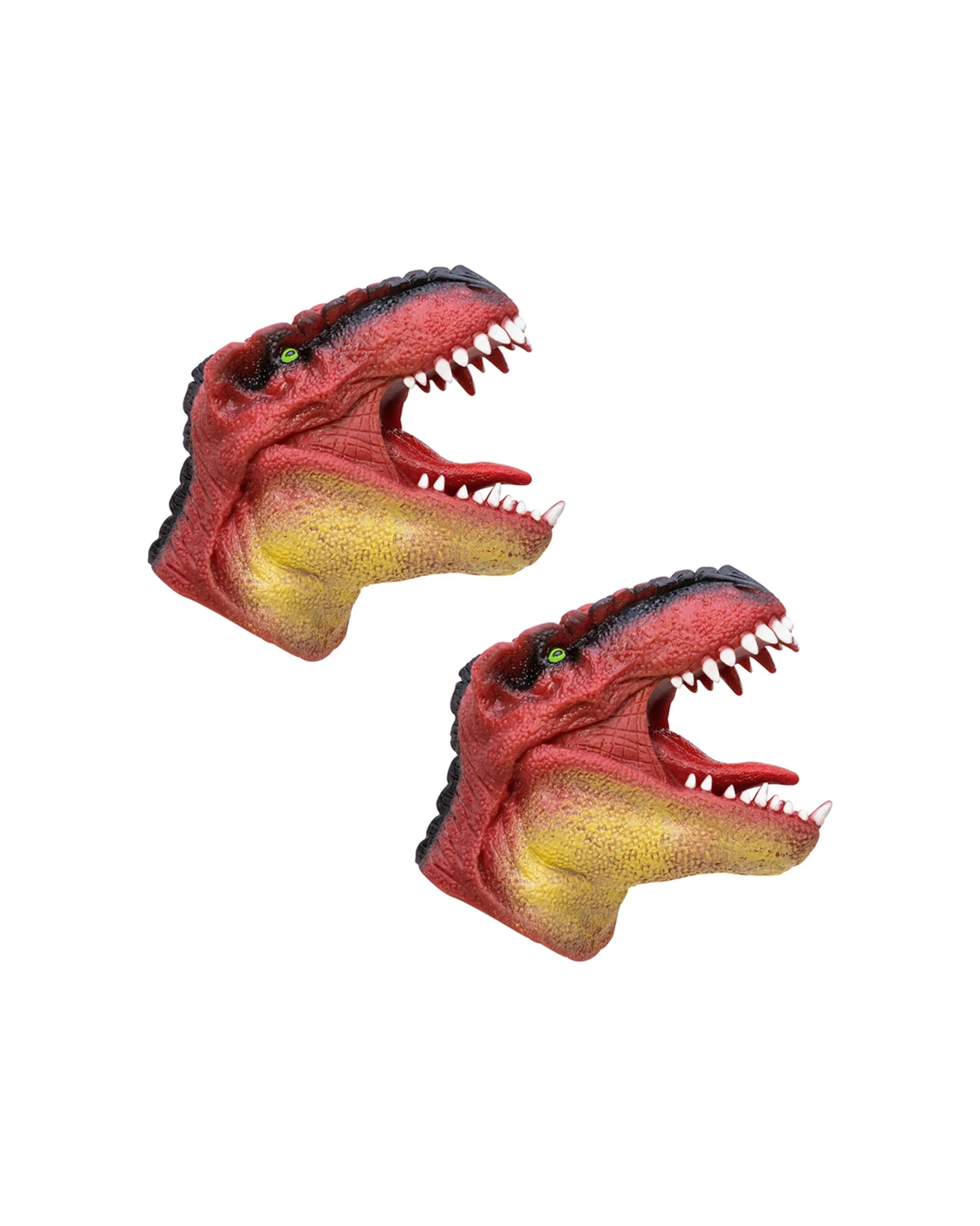 1 Schylling 2PK Dinosaur Hand Puppet Kids Toy 15cm - Multi, 1 of 4