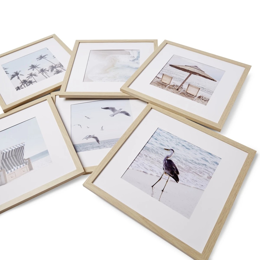 5 Set of 6 Gallery Frames - Oak Look, 5 of 5