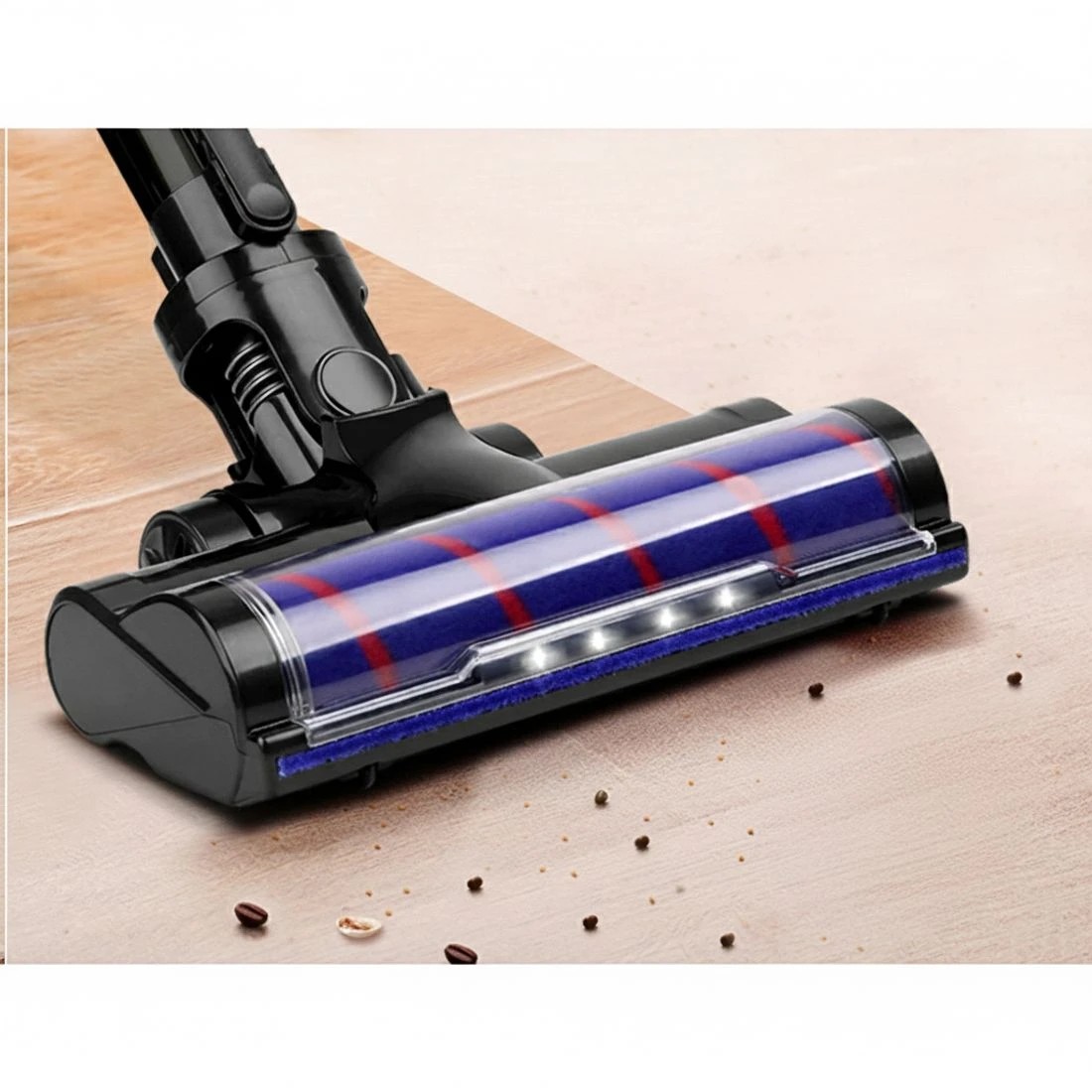 4 Devanti Stick Vacuum Cleaner Roller Brush Cordless 150W - Purple, 4 of 6