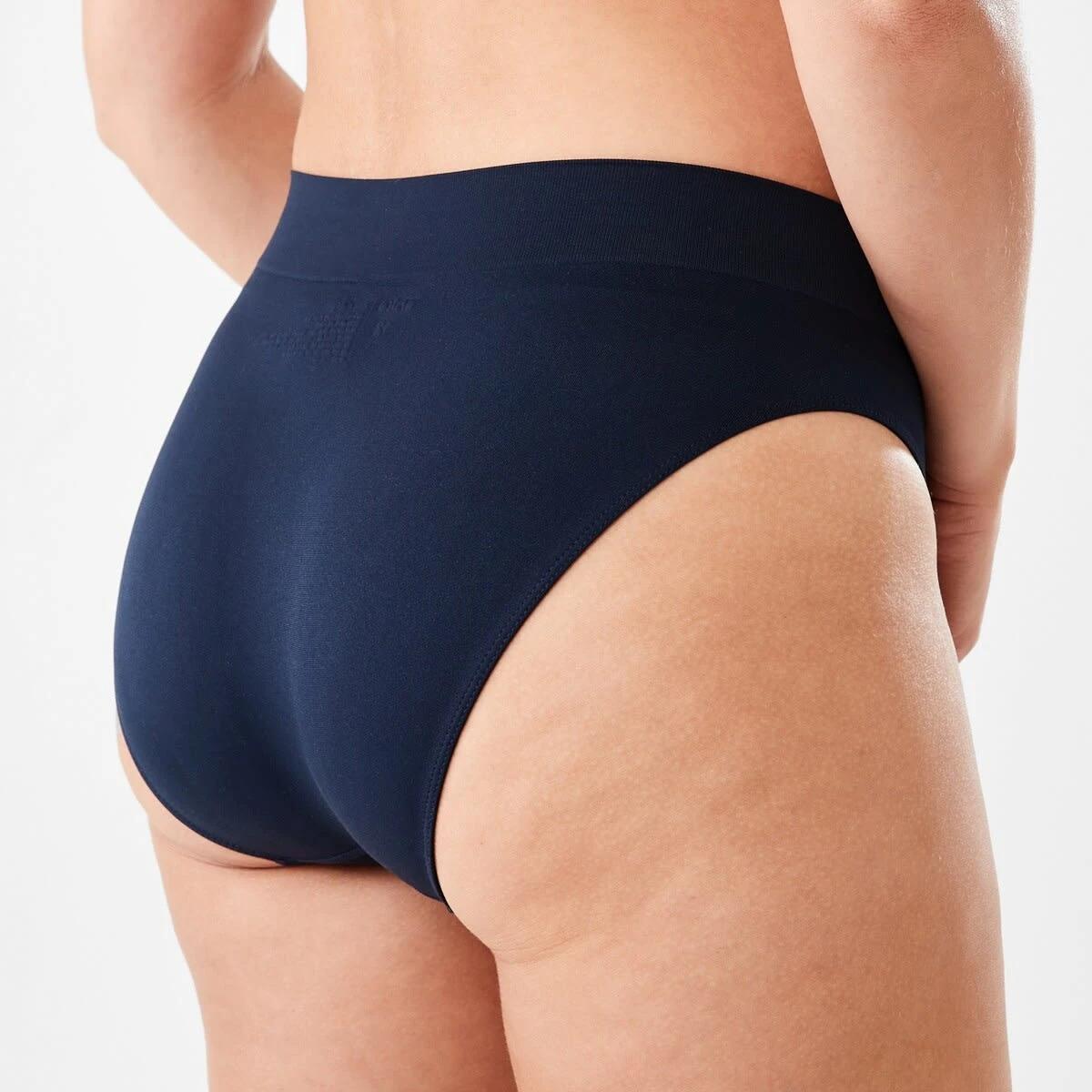 7 3 Pack Ultra Smooth Seamfree Hi-Cut Briefs HALOGEN BLUE, PINK CHALK, MIDNIGHT, 7 of 8