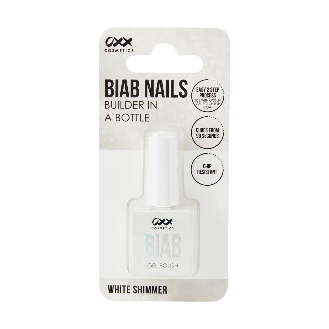 4 OXX Cosmetics BIAB Nails Builder in a Bottle - White Shimmer, 4 of 4