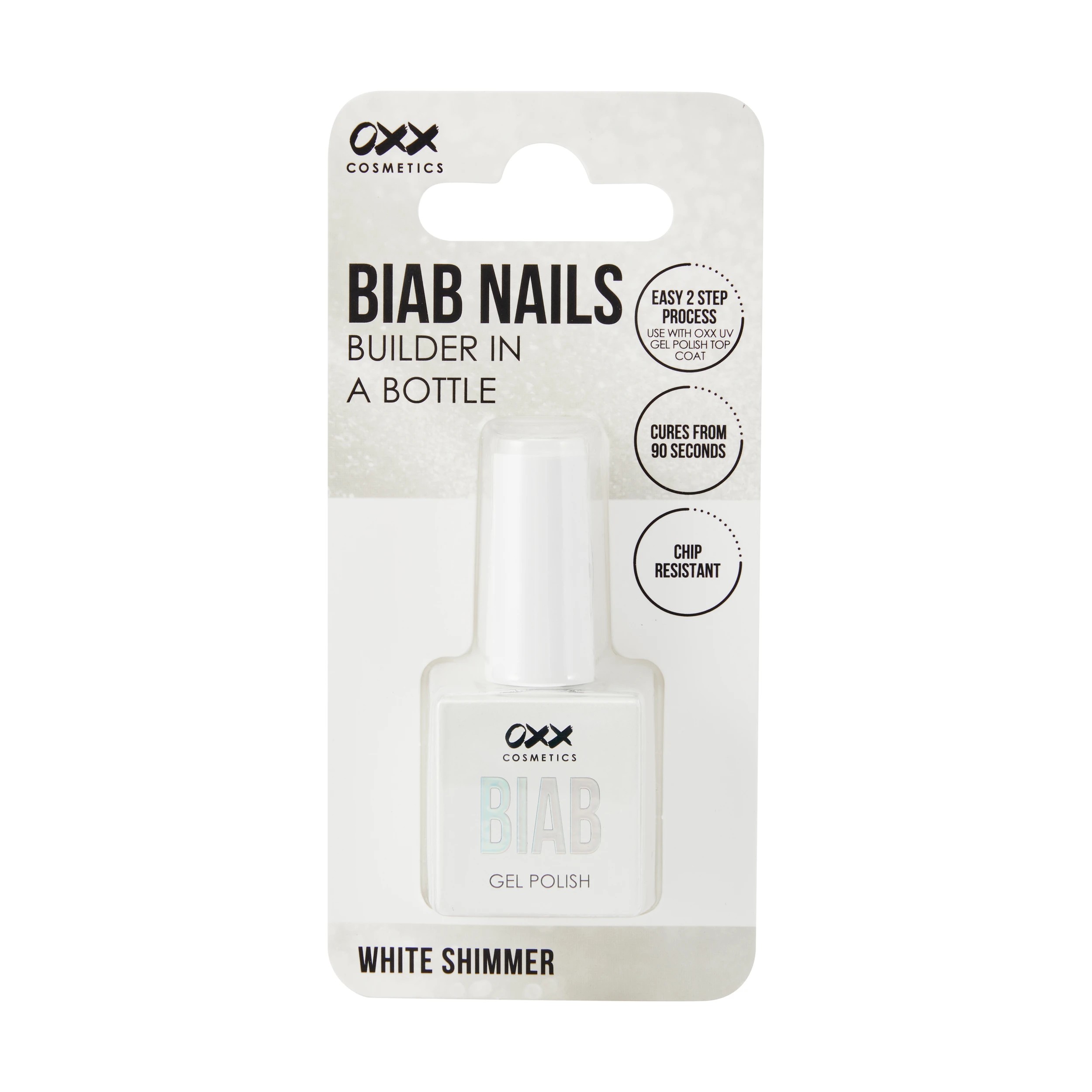 4 OXX Cosmetics BIAB Nails Builder in a Bottle - White Shimmer, 4 of 4
