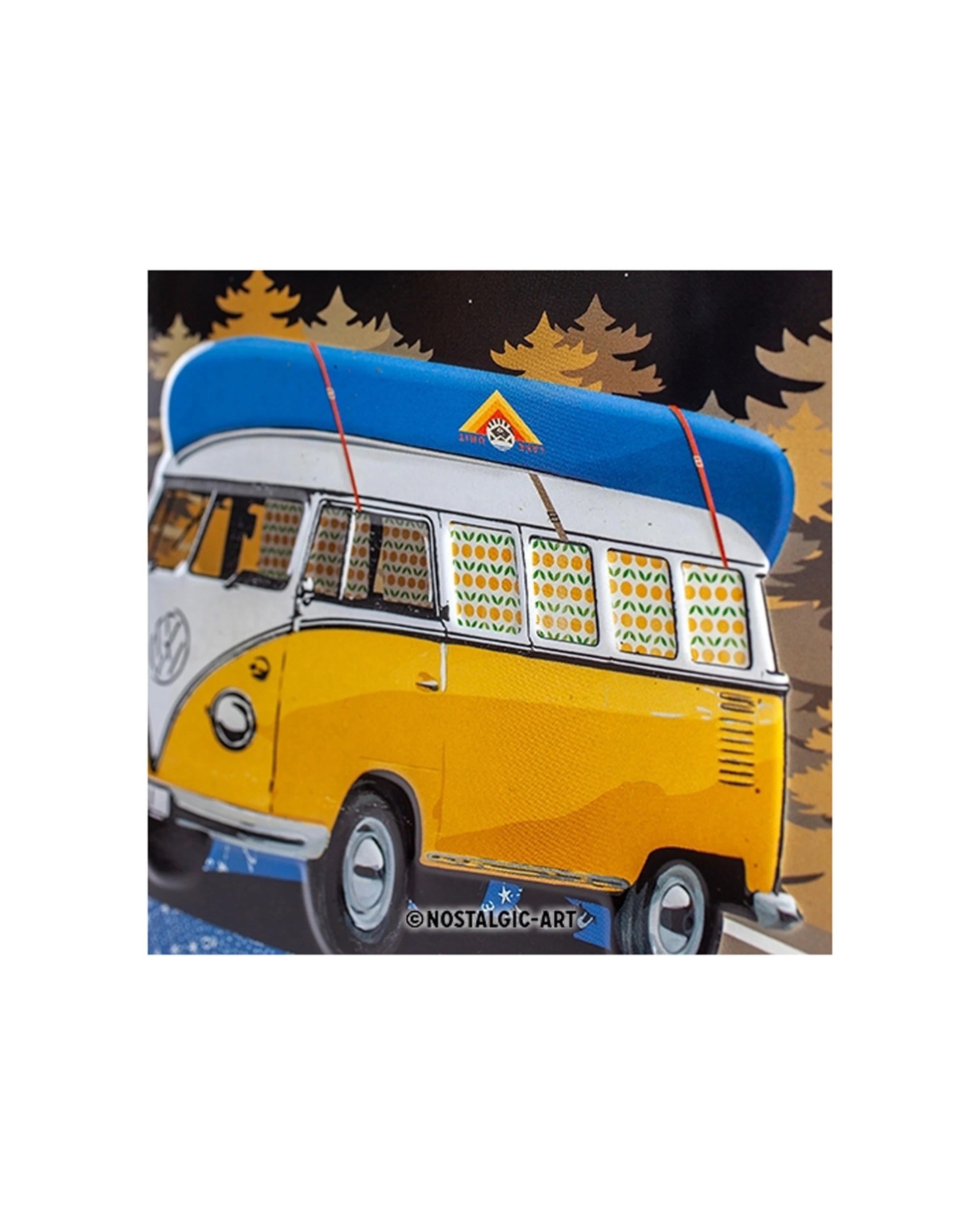 2 Nostalgic-Art 15x20cm Small Metal Sign - VW Bulli Lets Get Away Night, 2 of 4
