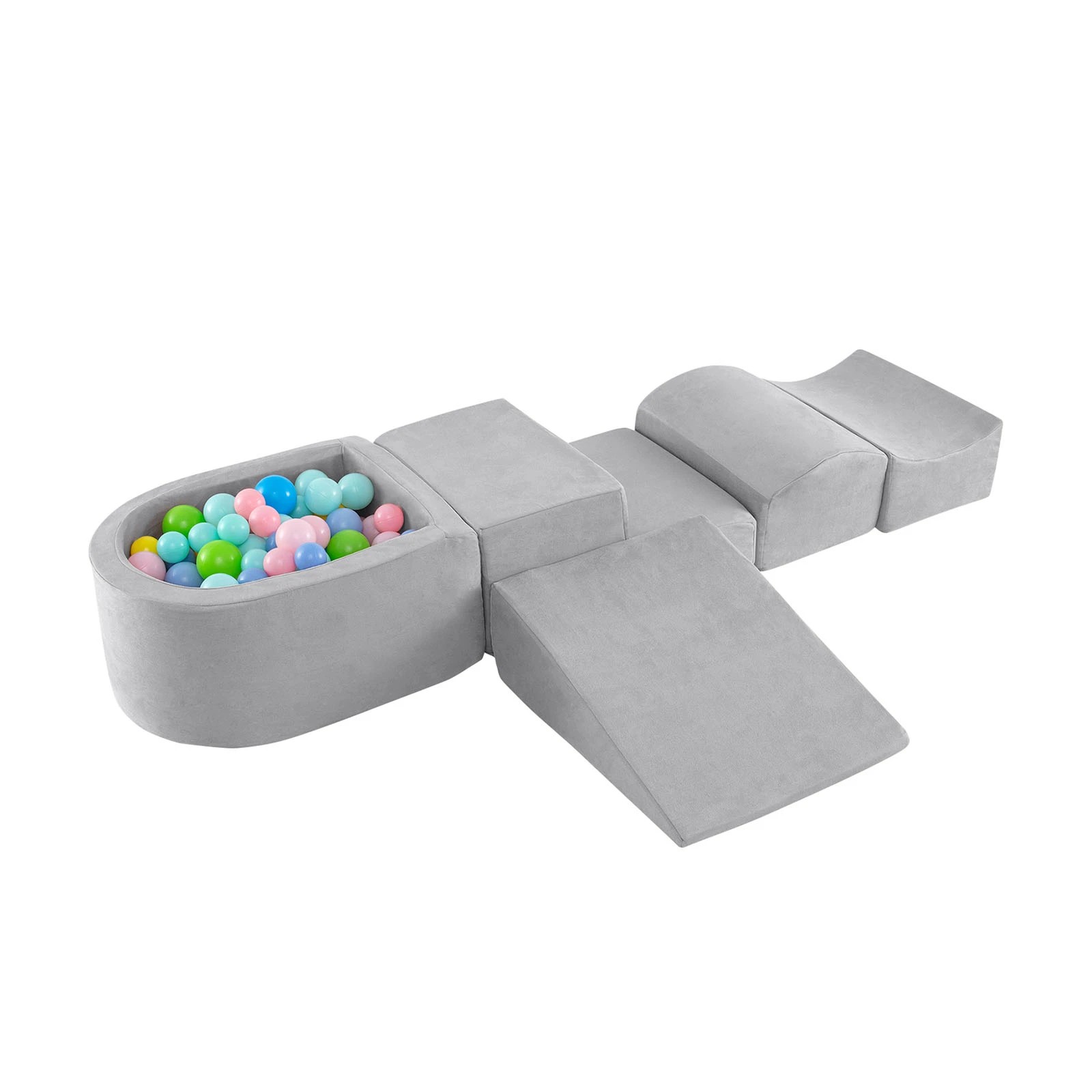 1 Costway 5PCS Climbing Foam Block Set w/Ball Pit, 1 of 2
