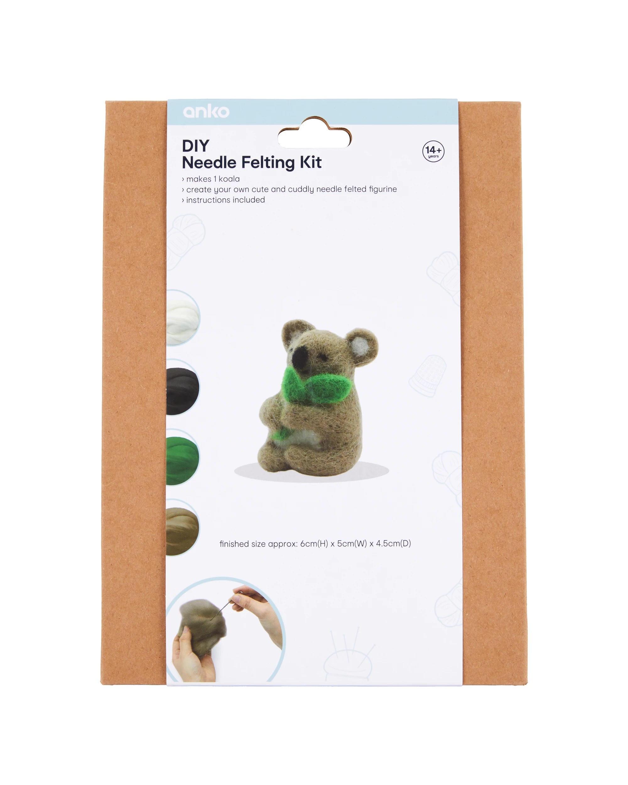 1 DIY Needle Felting Kit - Koala, 1 of 3