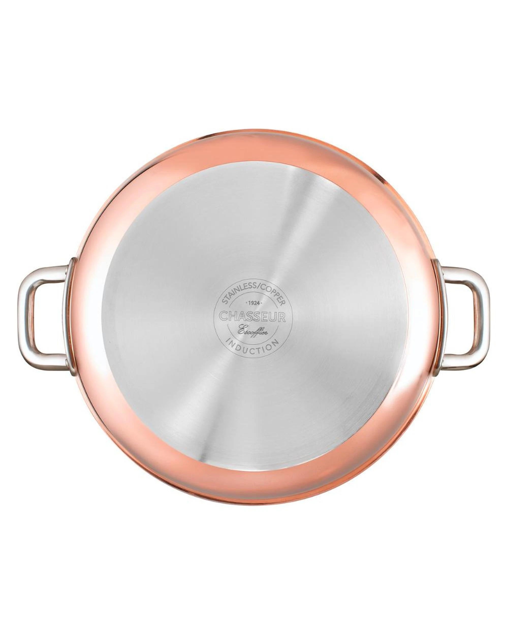 2 Chasseur Escoffier Induction Stock Pot with Lid 24cm  7L Copper, 2 of 2