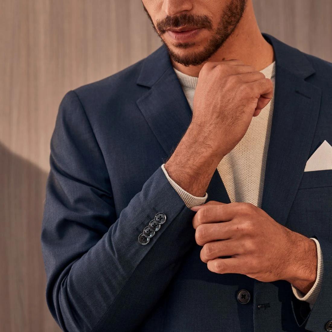 8 Preview Fashion Suit Jacket NAVY BLUE, 8 of 9