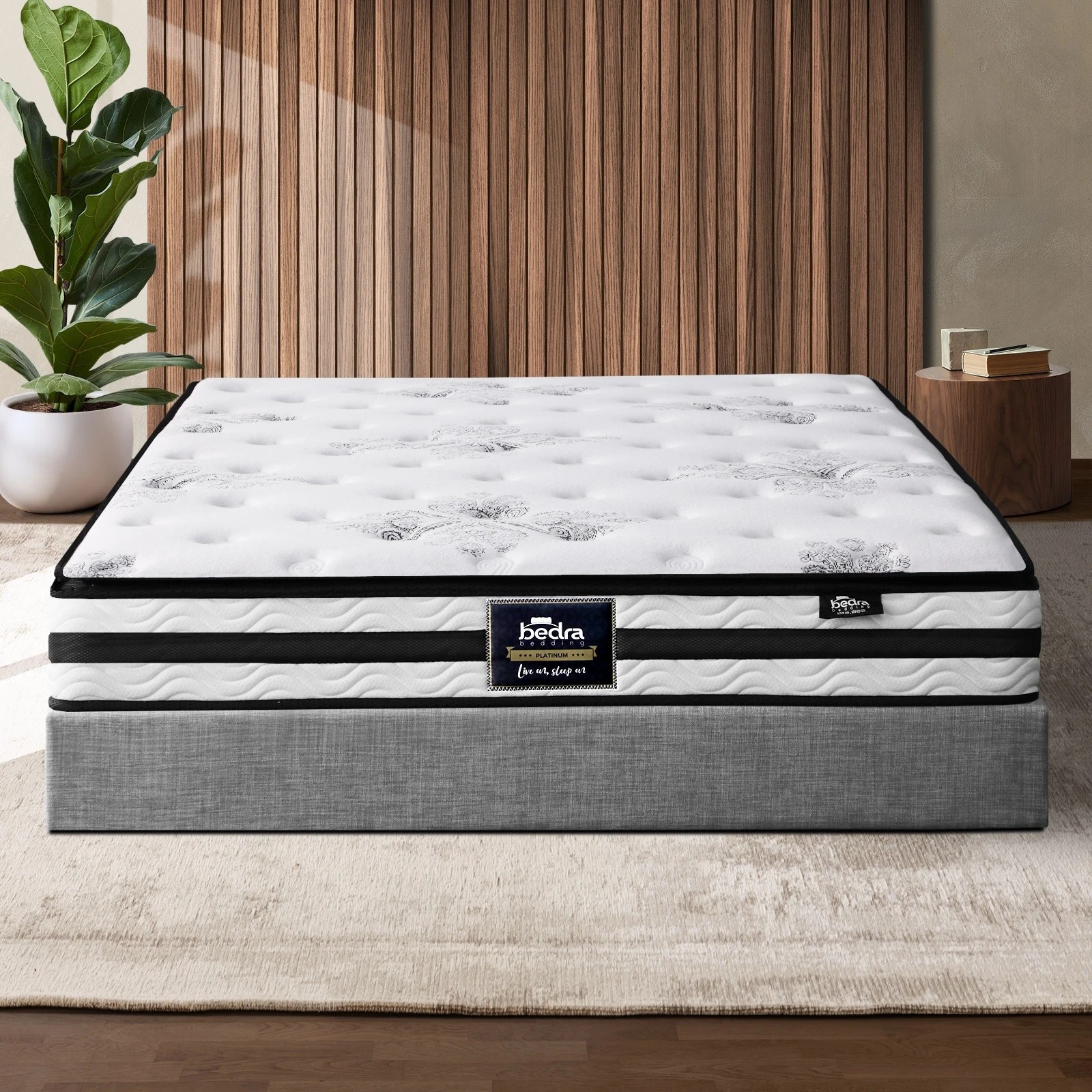 3 Bedra Bedding Queen Mattress Luxury Bed Bonnell Spring Foam 22cm - Queen Bed - Multi, 3 of 4