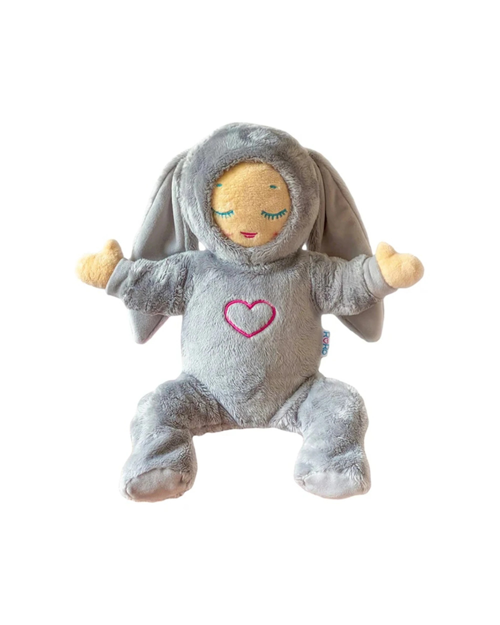 1 Roro Lulla Doll Outfits Fluffy Bunny Cute Cozy Sleepwear For Dolls - Grey, 1 of 1