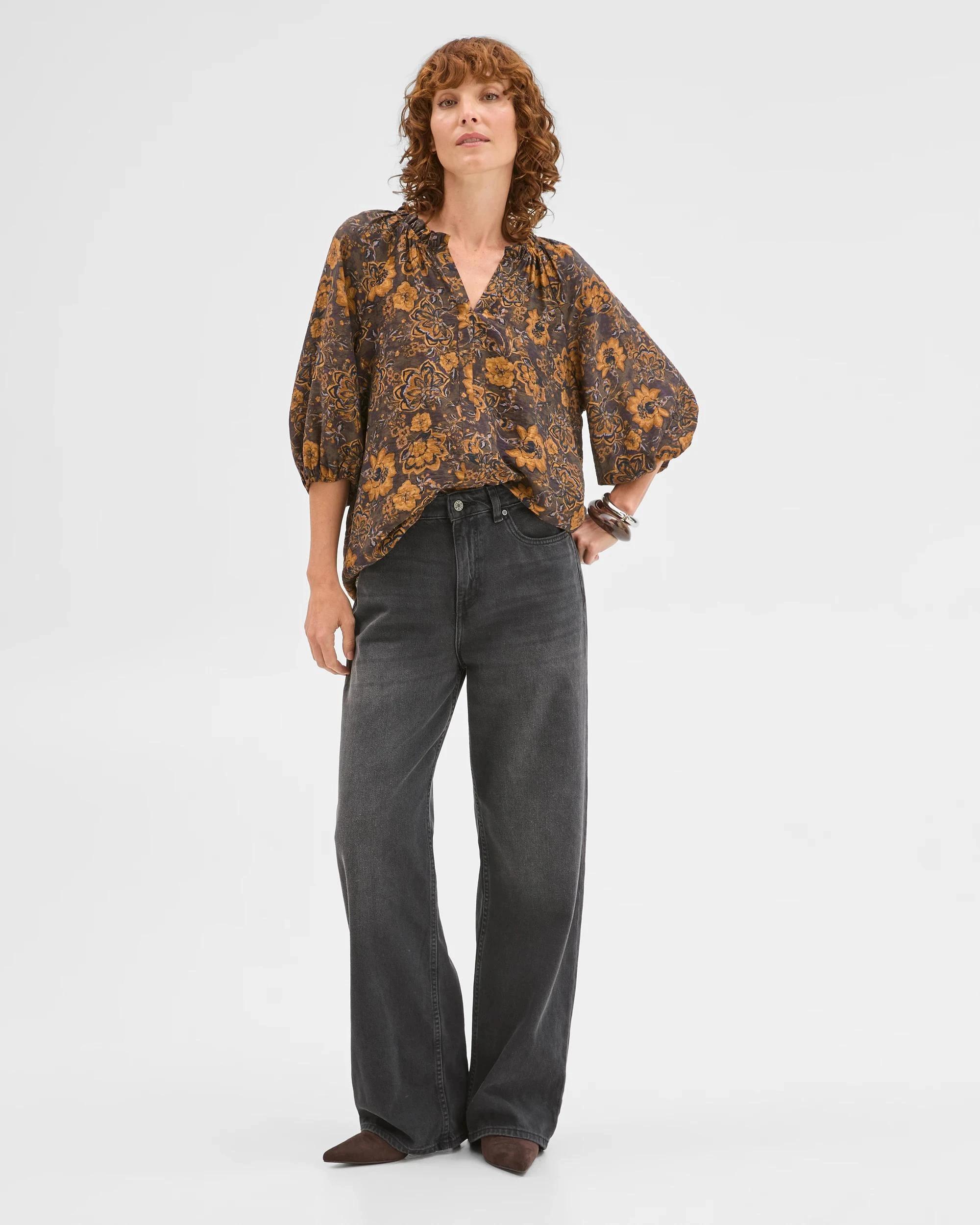 3 Target Woman Soft Gather Neck Blouse PAISLEY, 3 of 7