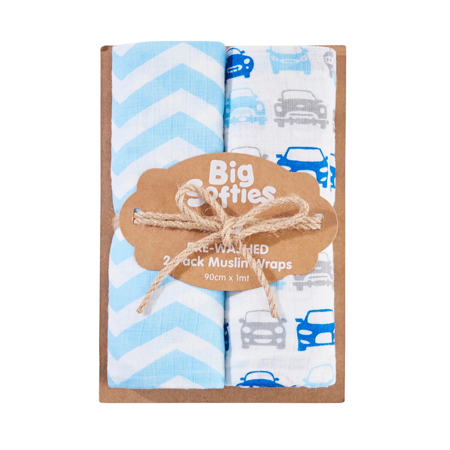 2 Big Softies 2 Pack Pre-washed Muslin Wraps, 2 of 5