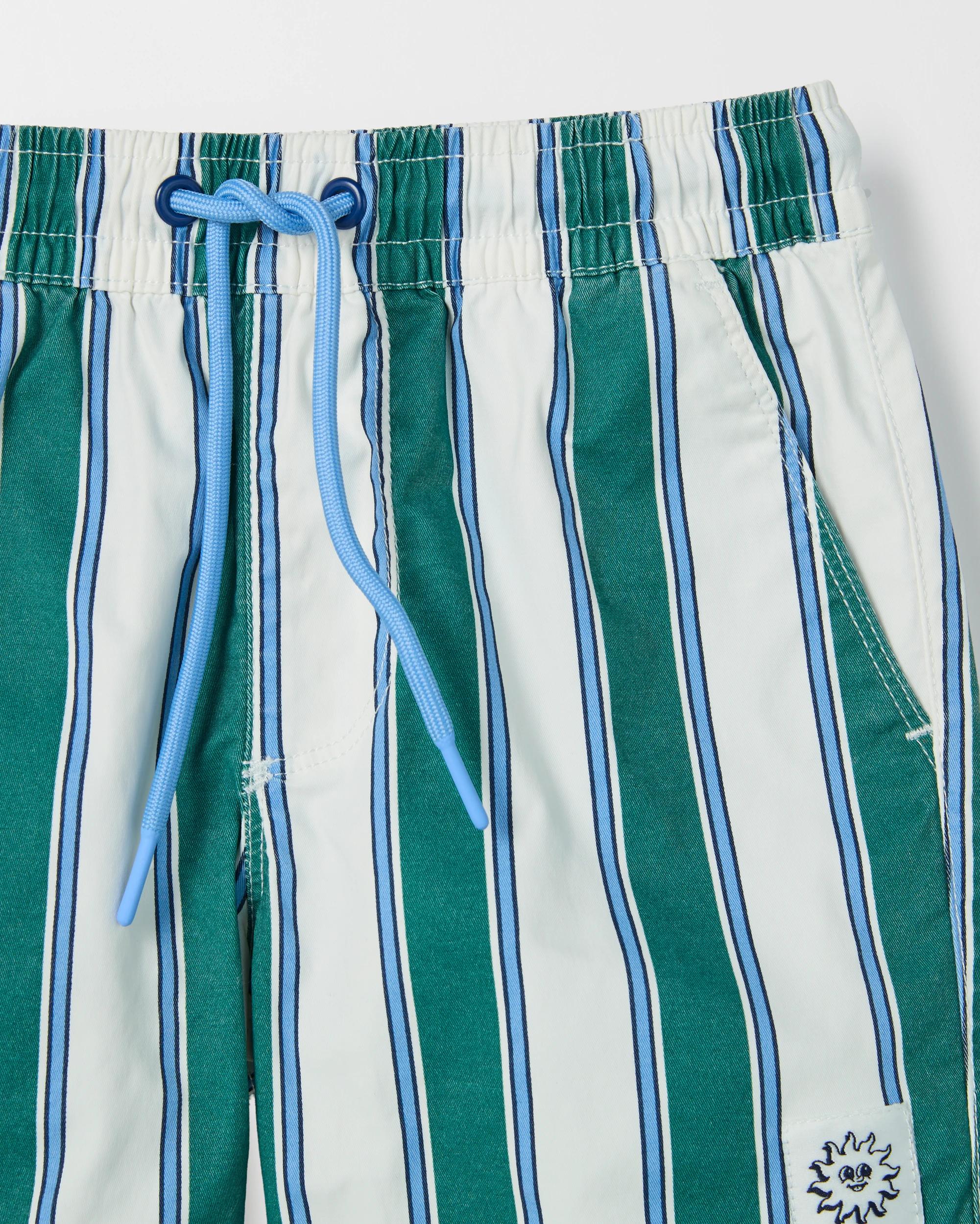 2 Target Kids Australian Cotton Blend Print Swim Boardshorts GREEN, 2 of 2