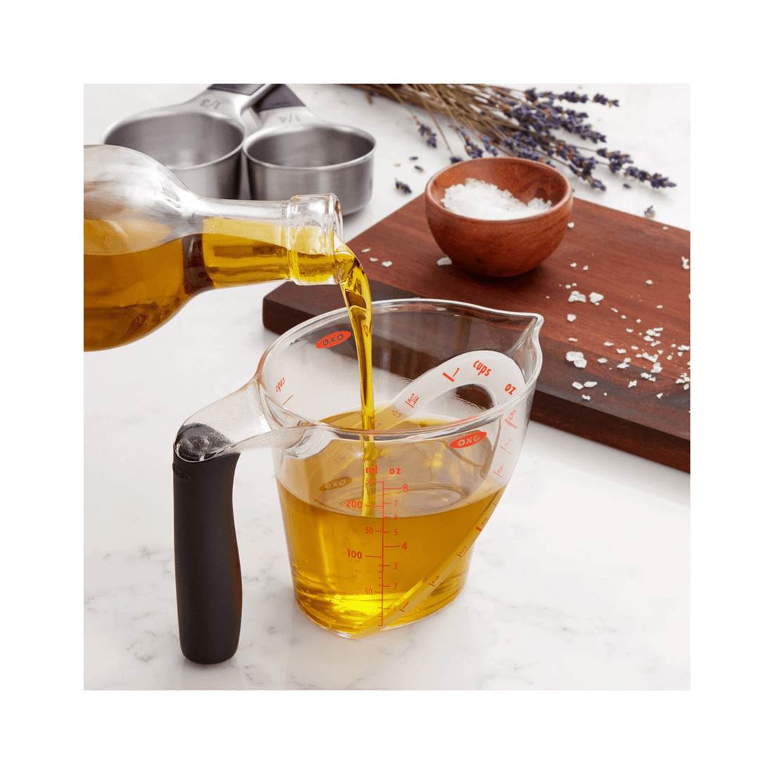 8 Oxo Patented Angled Surface Durable Good Grips Measure Cup 4 Cup 1 Litre
 - Plain, 8 of 8