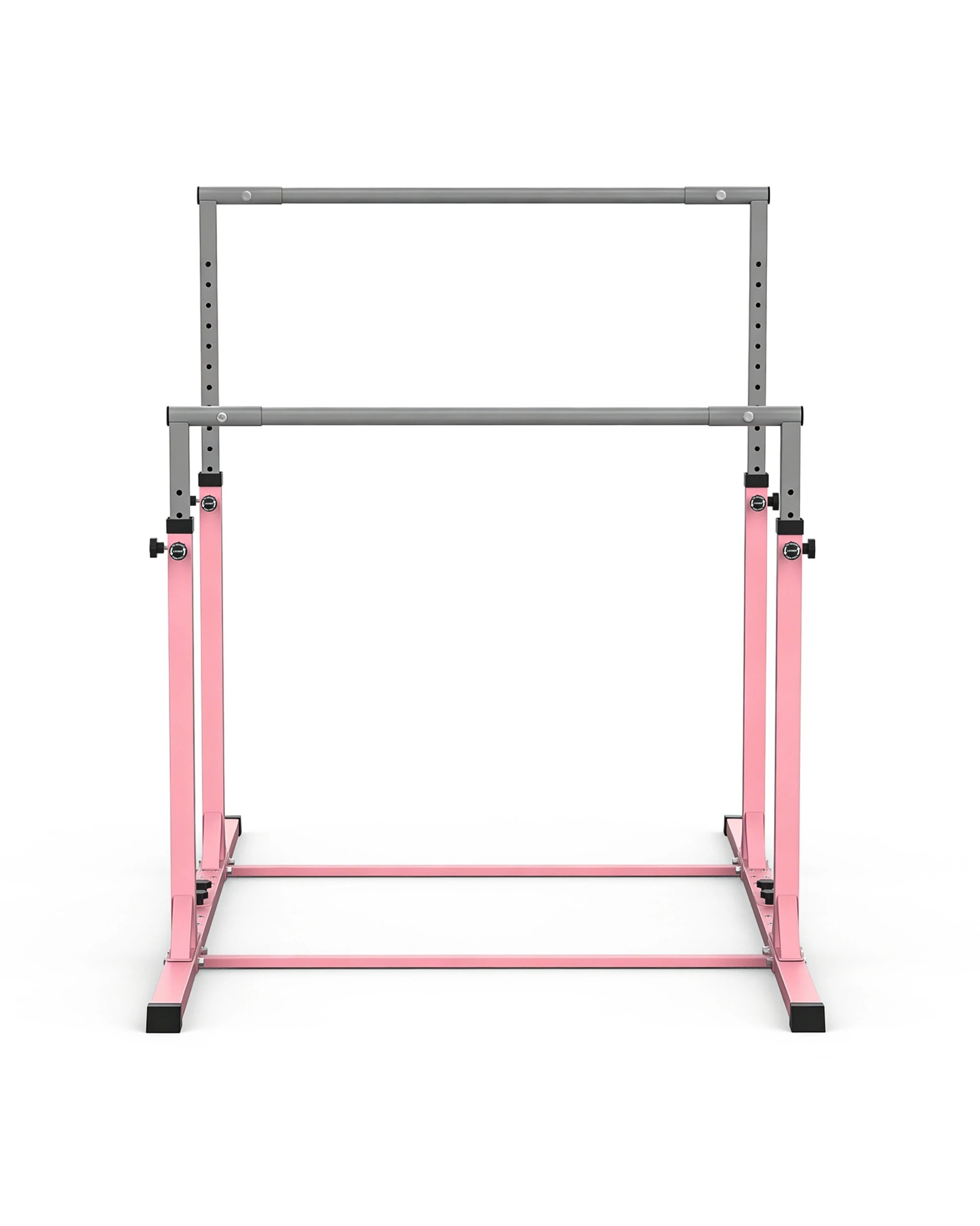 6 Advwin Kids Gymnastics Bar, Adjustable Uneven Bars & Kip Bar for Home Training, Double Horizontal Bars - Pink, 6 of 7