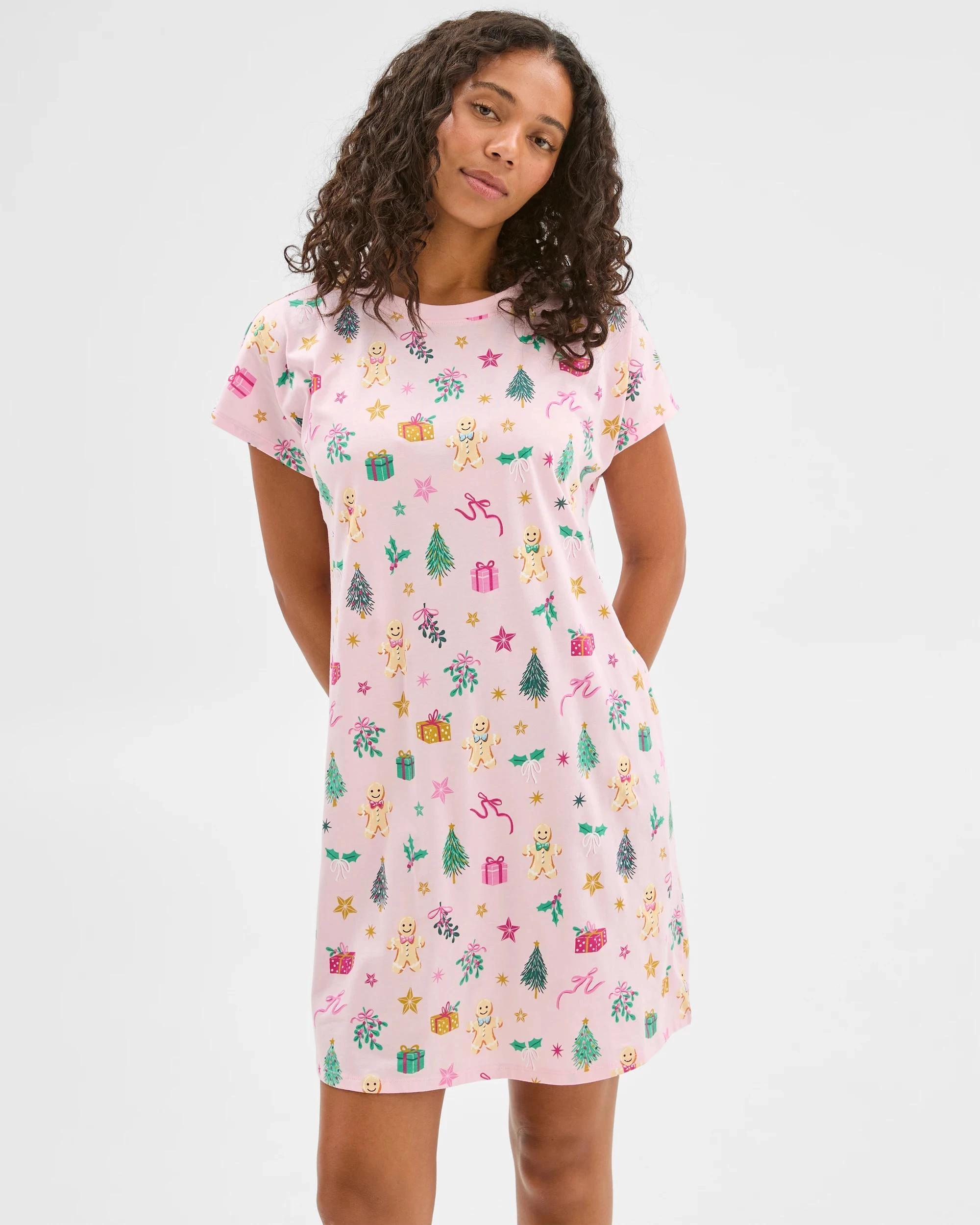 2 Target Australian Cotton T-Shirt Nightie CHRISTMAS, 2 of 6