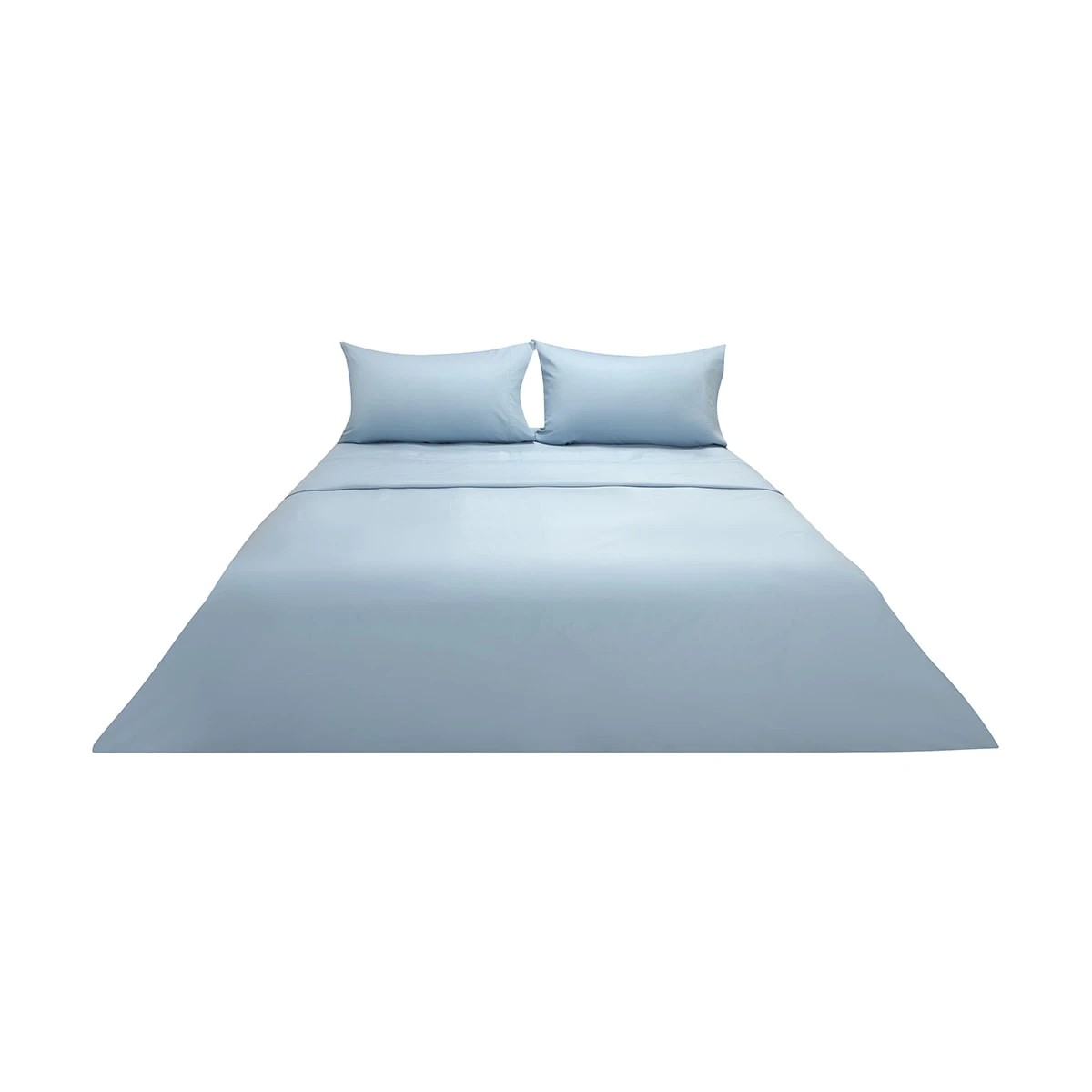 6 500 Thread Count Australian Grown Cotton Sheet Set - Double Bed, Blue, 6 of 7