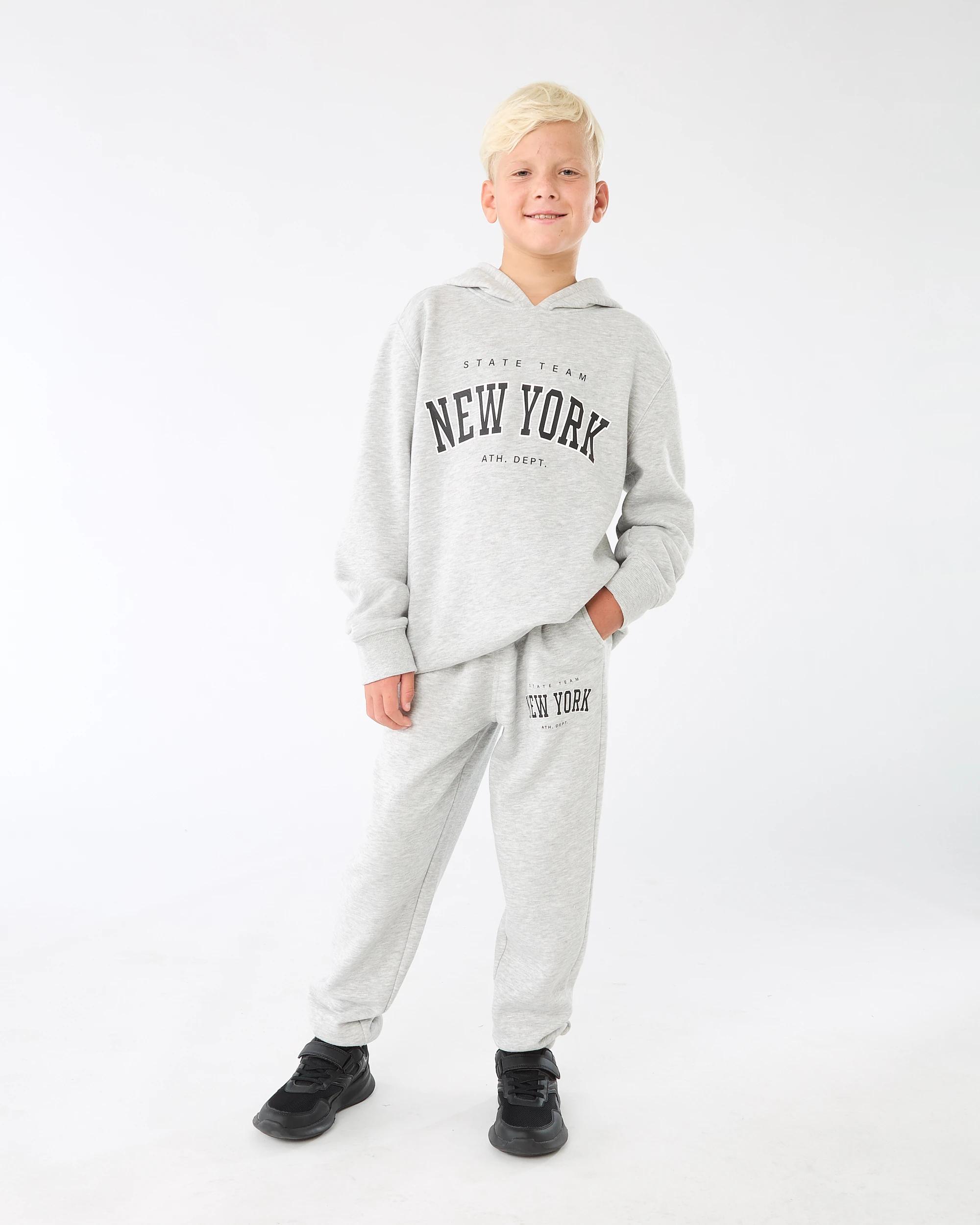 6 Print Hoodie Gry Varsit, 6 of 8