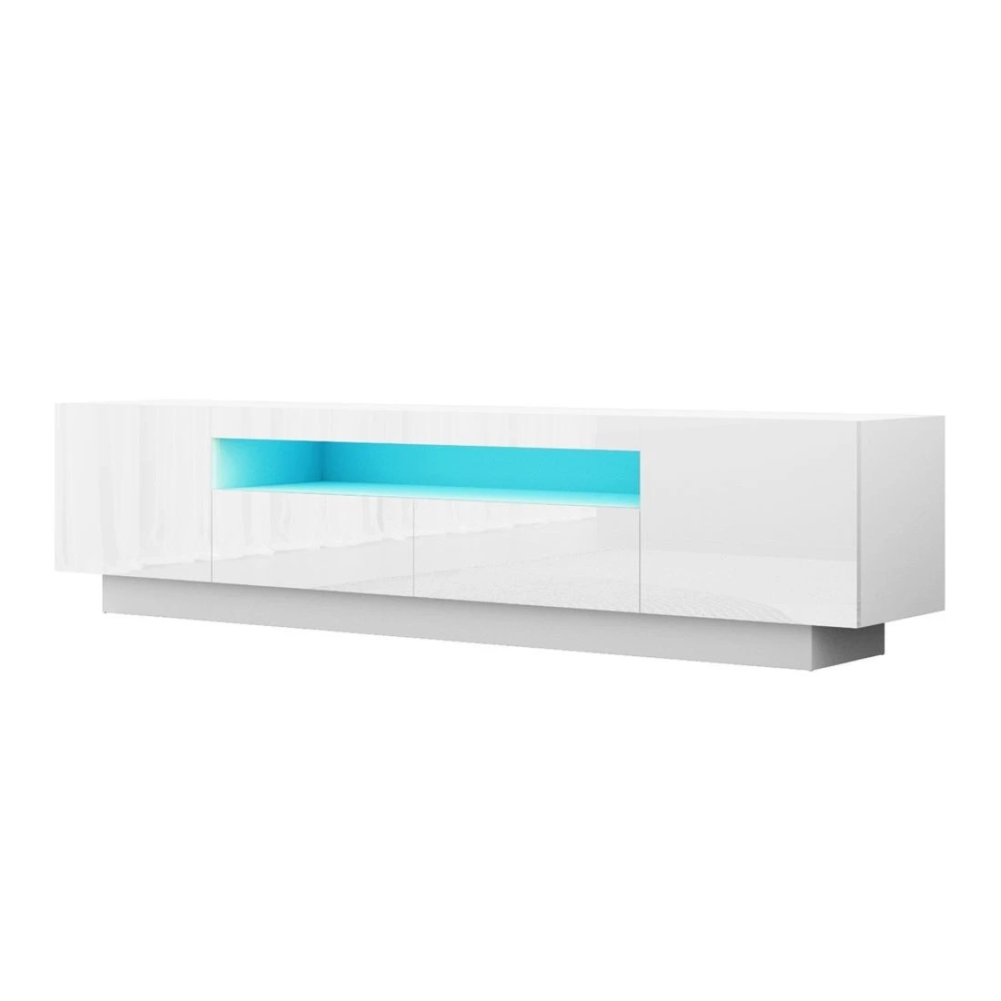 3 Artiss TV Unit Entertainment Unit Storage Drawer RGB LED 180cm - White, 3 of 8