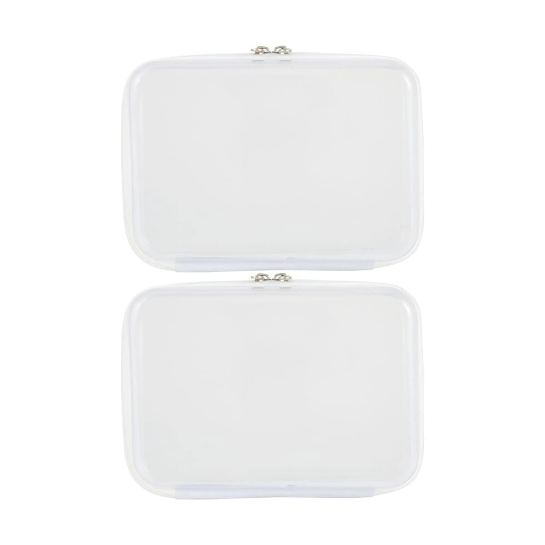 1 2 Pack Clear Packing Cubes - White, 1 of 8