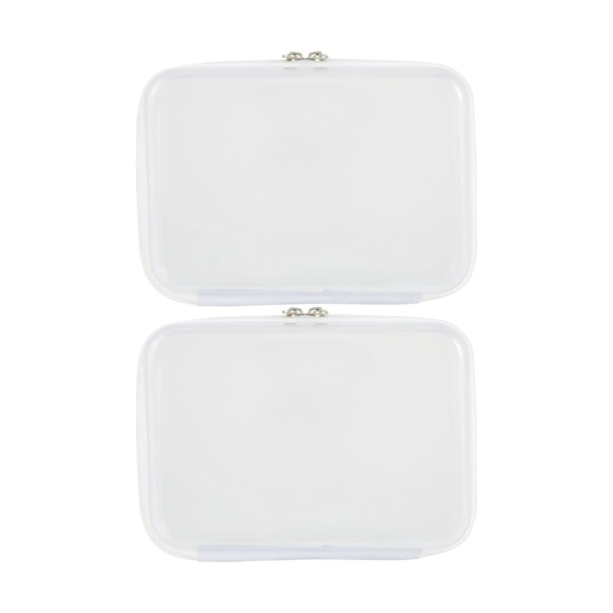 1 2 Pack Clear Packing Cubes - White, 1 of 8