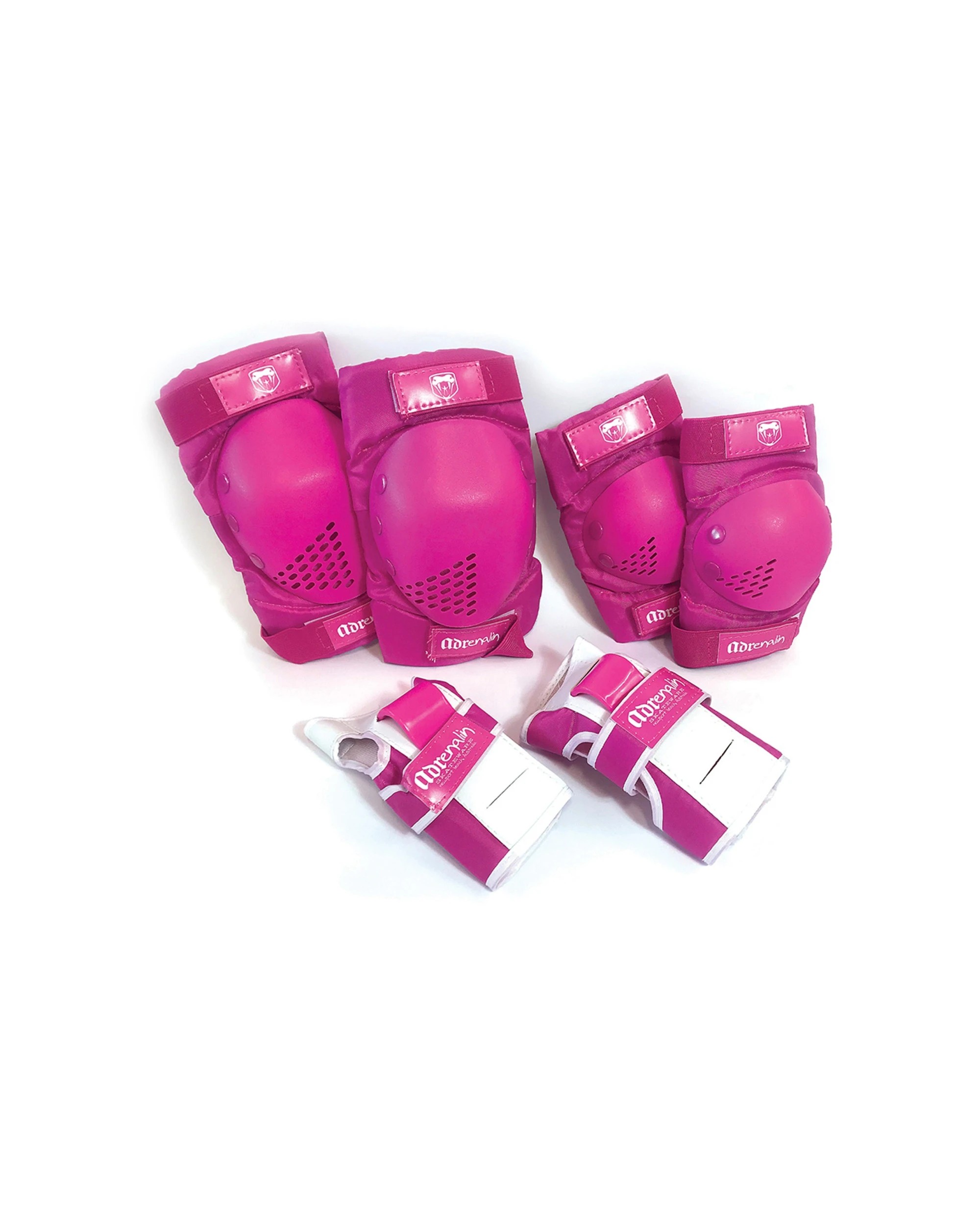 1 6pc Adrenalin Skate Protect Child S 4-10y - Pink, 1 of 1