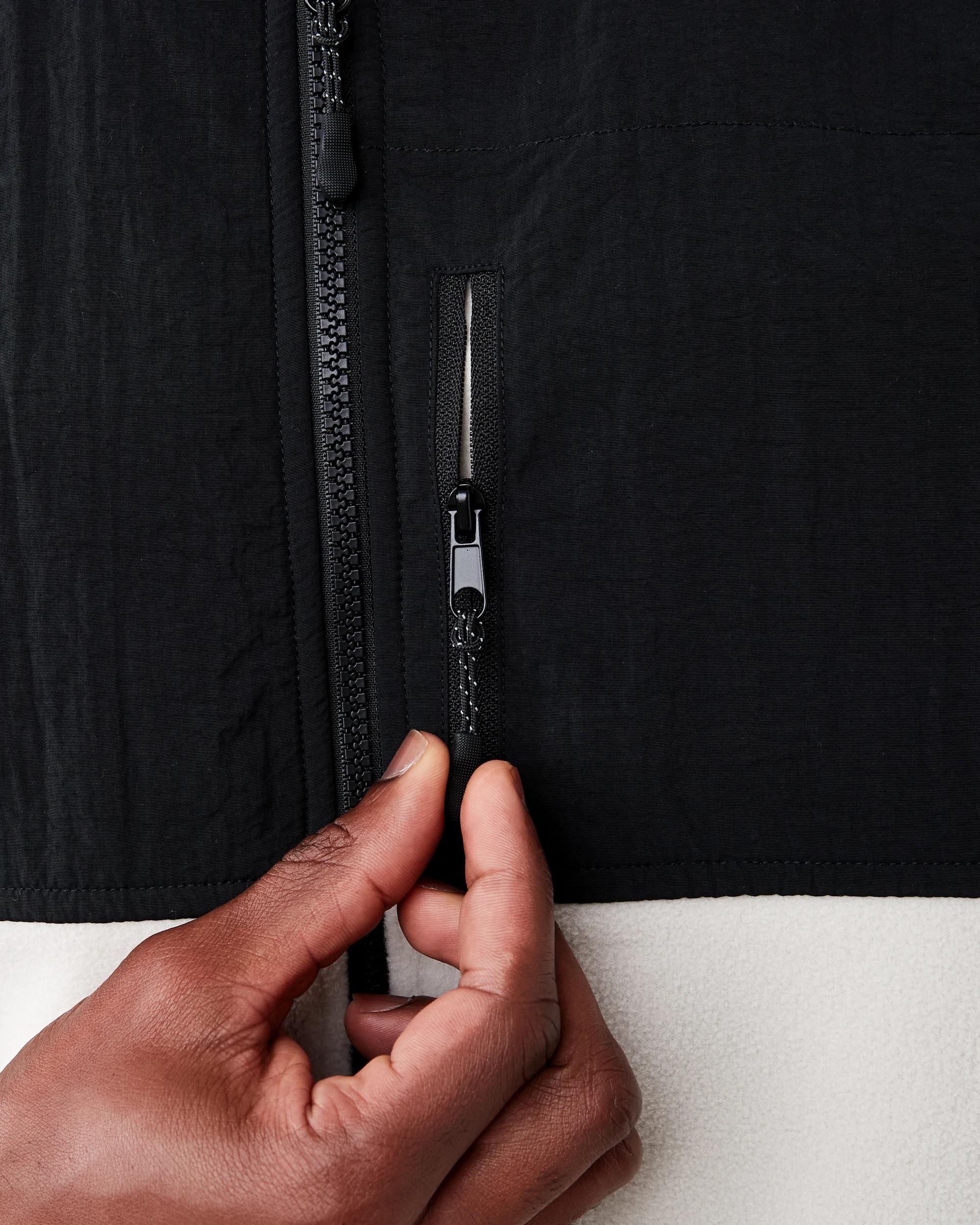 7 Active Mens Polar Fleece Full Zip Hoodie Lunar Grey, 7 of 8