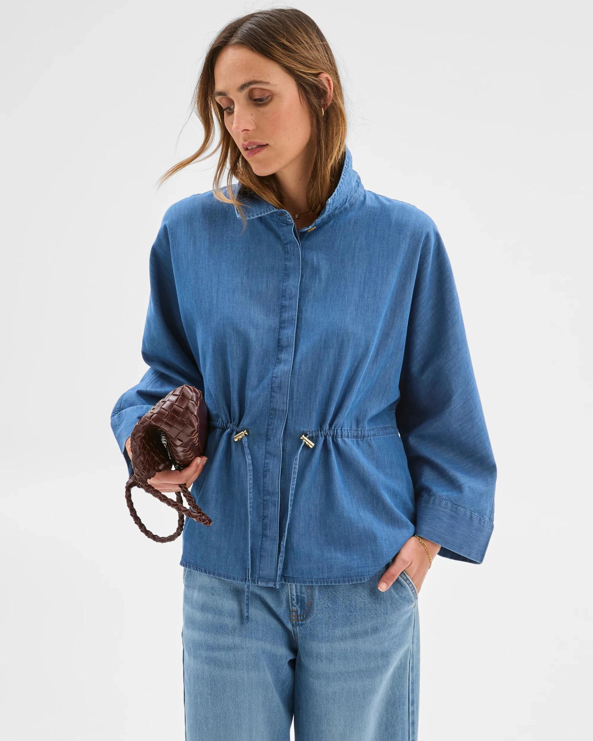 1 Target Chambray Tie Shirt CHAMBRAY, 1 of 5