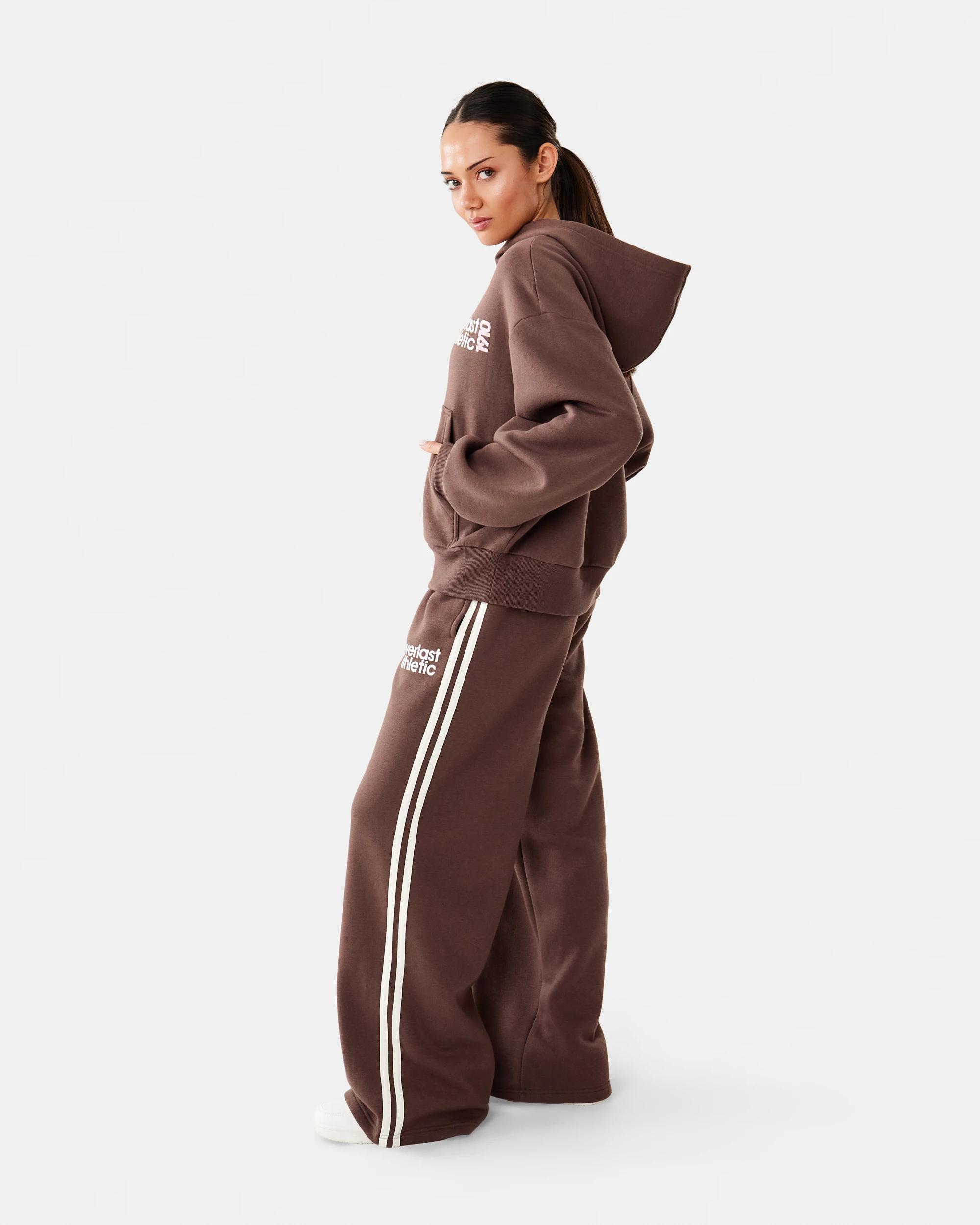 3 Everlast Womens Mid Length Cinch Hoodie Choc, 3 of 10