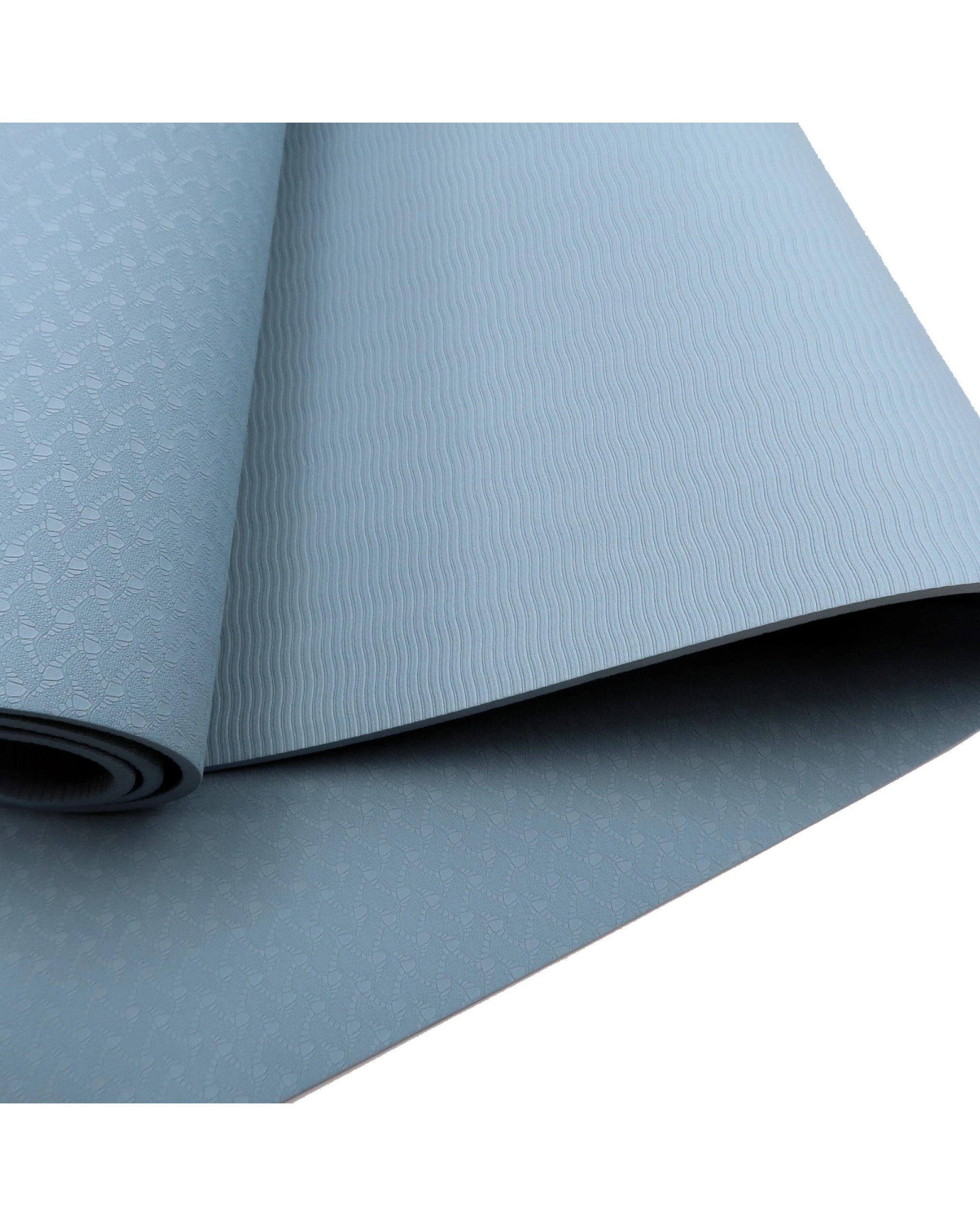 7 Powertrain TPE Pilates Exercise Yoga Mat Workout 6mm Home Gym 183cm - Blue, 7 of 7