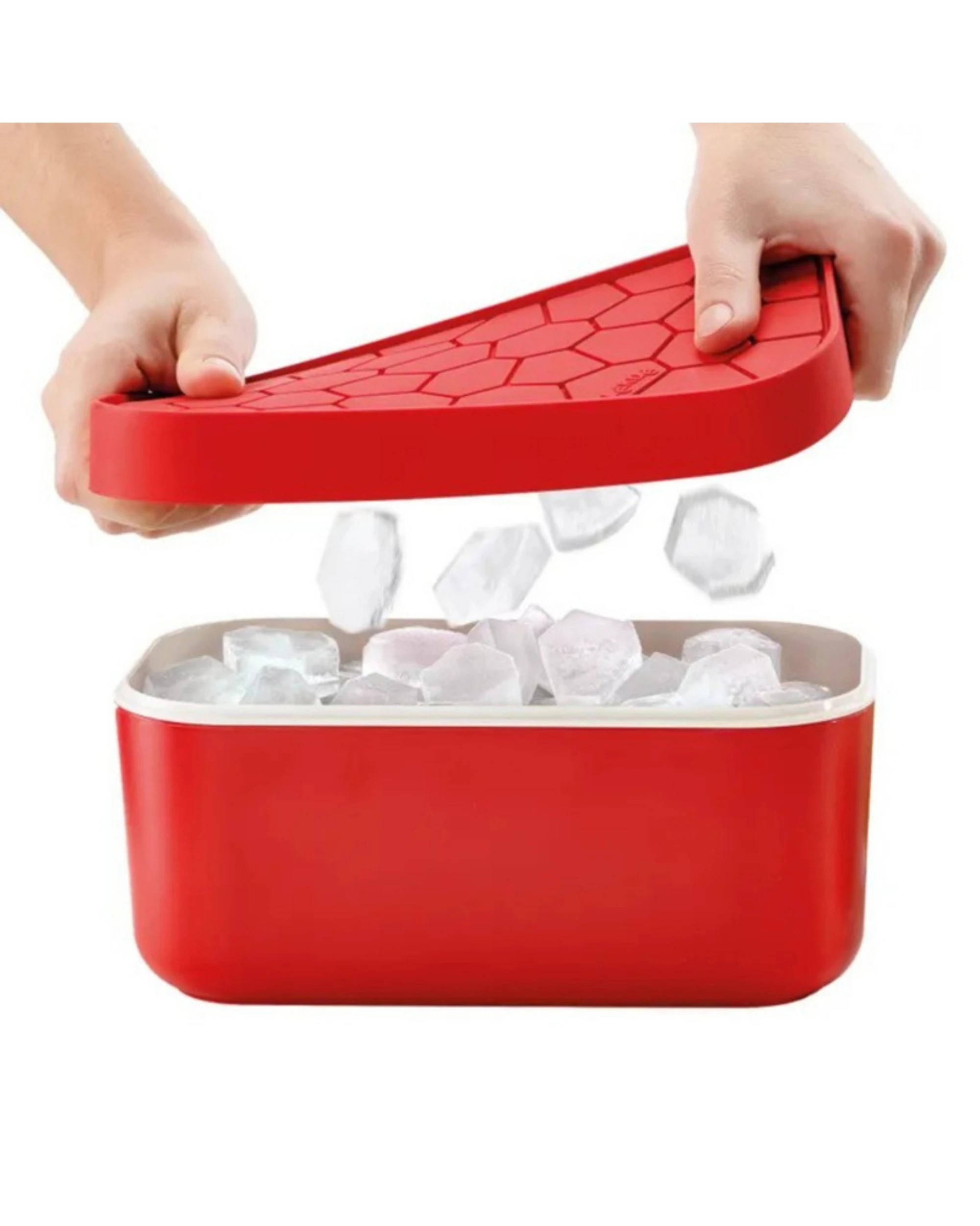 3 Lekue Ice Tray with Box - Red, 3 of 4