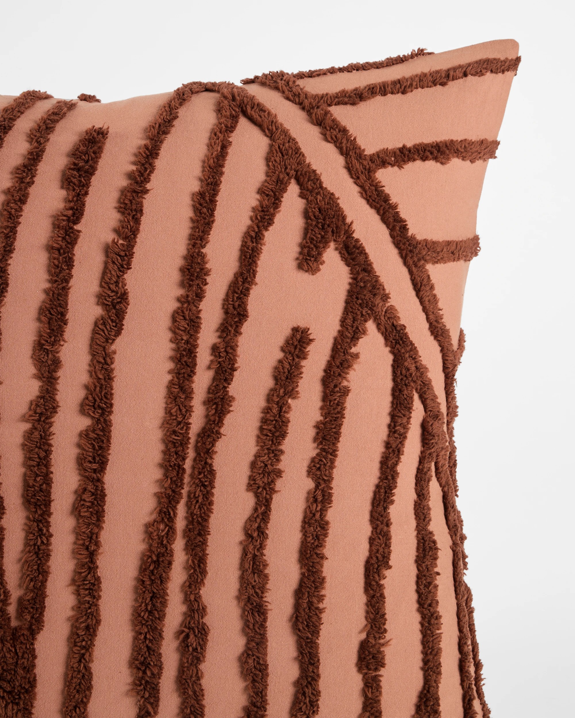 3 Target Oakley Cotton Textured Leaf European Pillowcase - One Size - Brown, 3 of 3