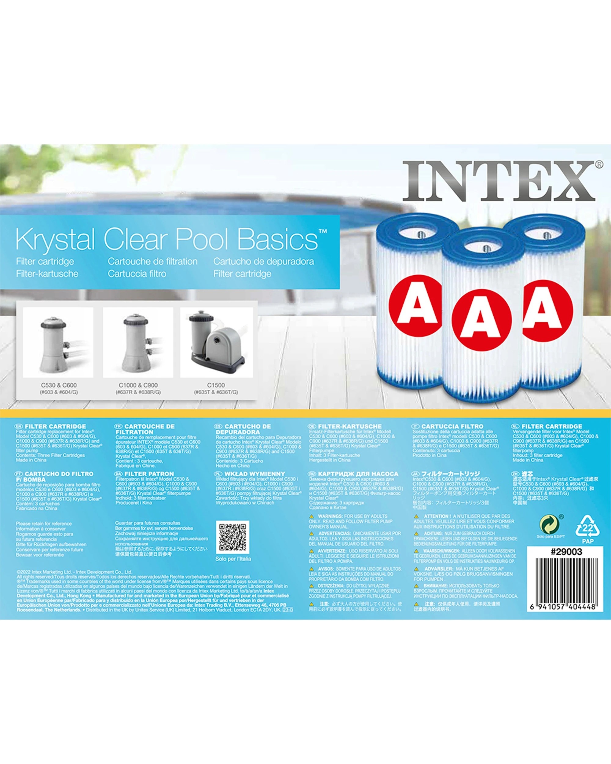 2 Intex 3PK Filter Cartridge A Pack For Above Ground Pool - Multi, 2 of 2