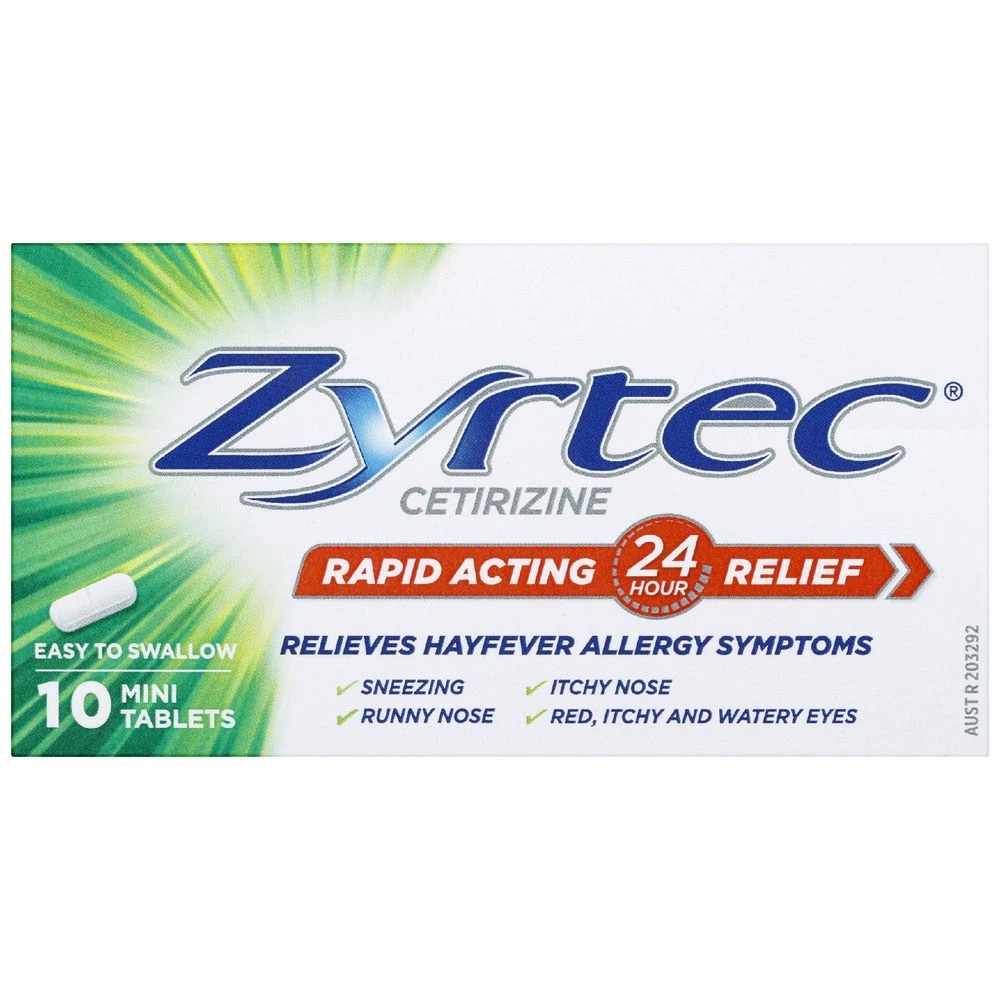 2 Zyrtec Rapid Tablets 10 Pack, 2 of 6