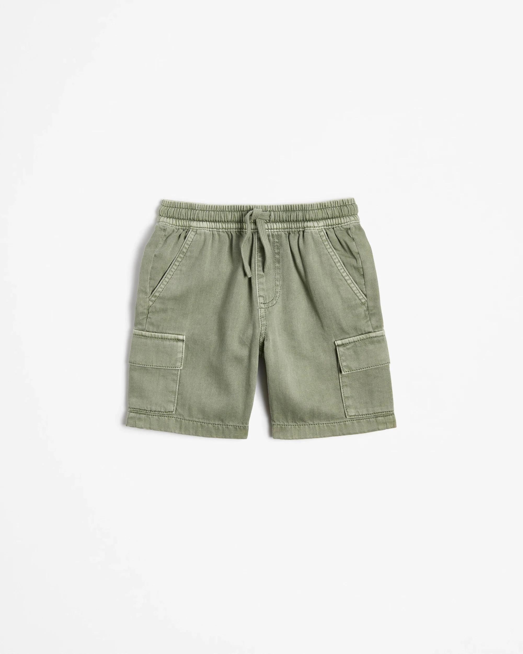 1 Target Denim Pull On Cargo Shorts GREEN, 1 of 2