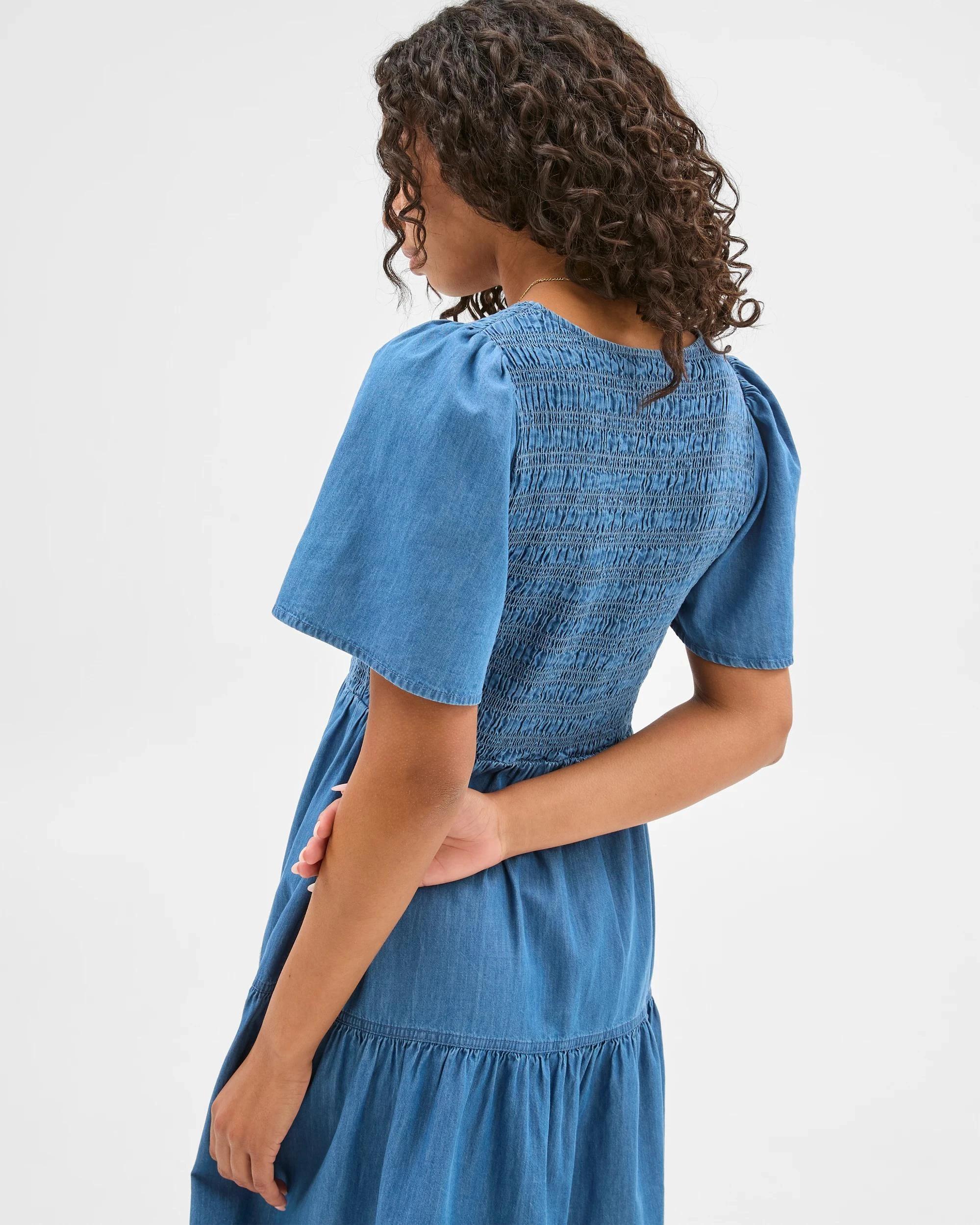 5 Target Woman Chambray Midi Dress CHAMBRAY, 5 of 6