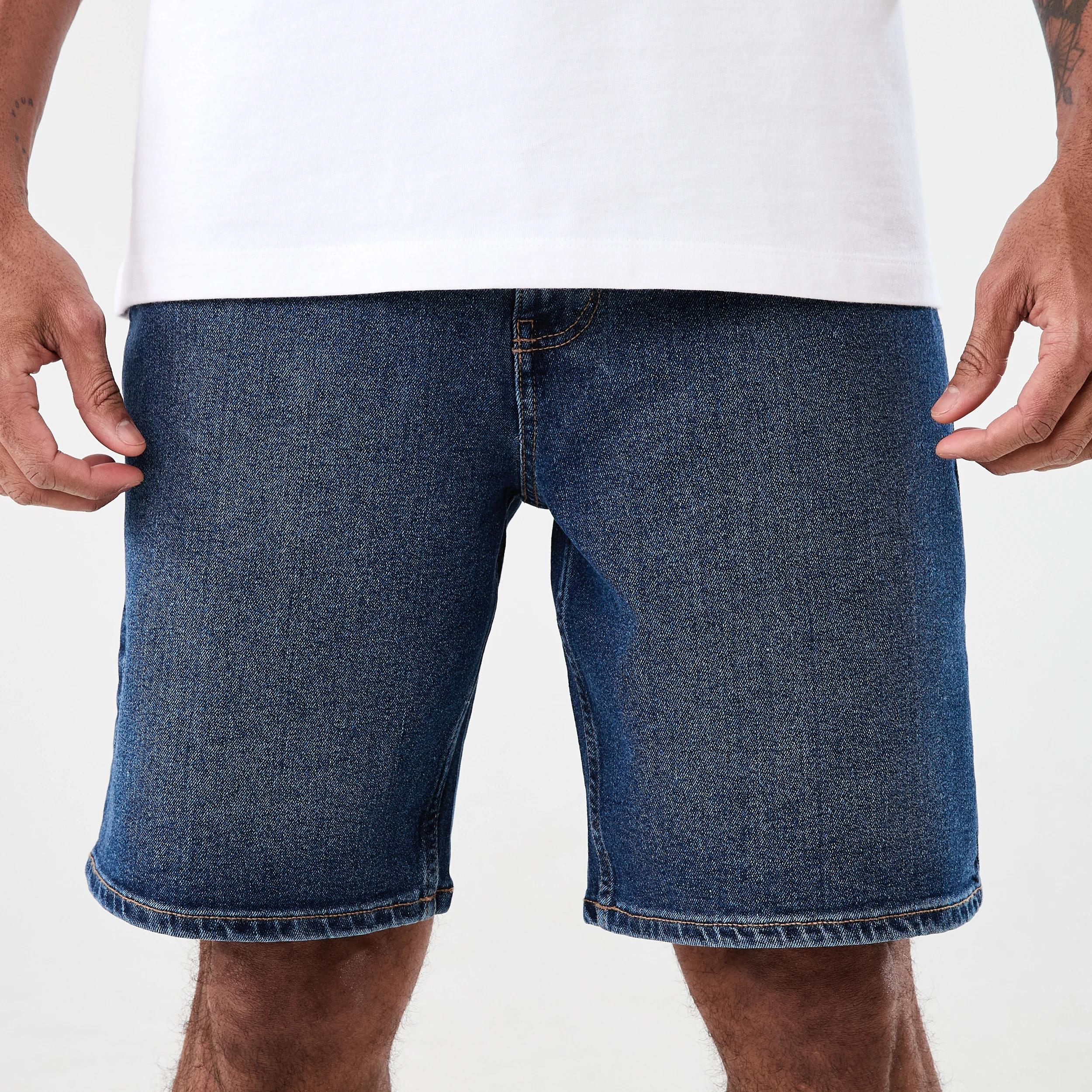 1 Regular Denim Shorts Dark Wash, 1 of 6