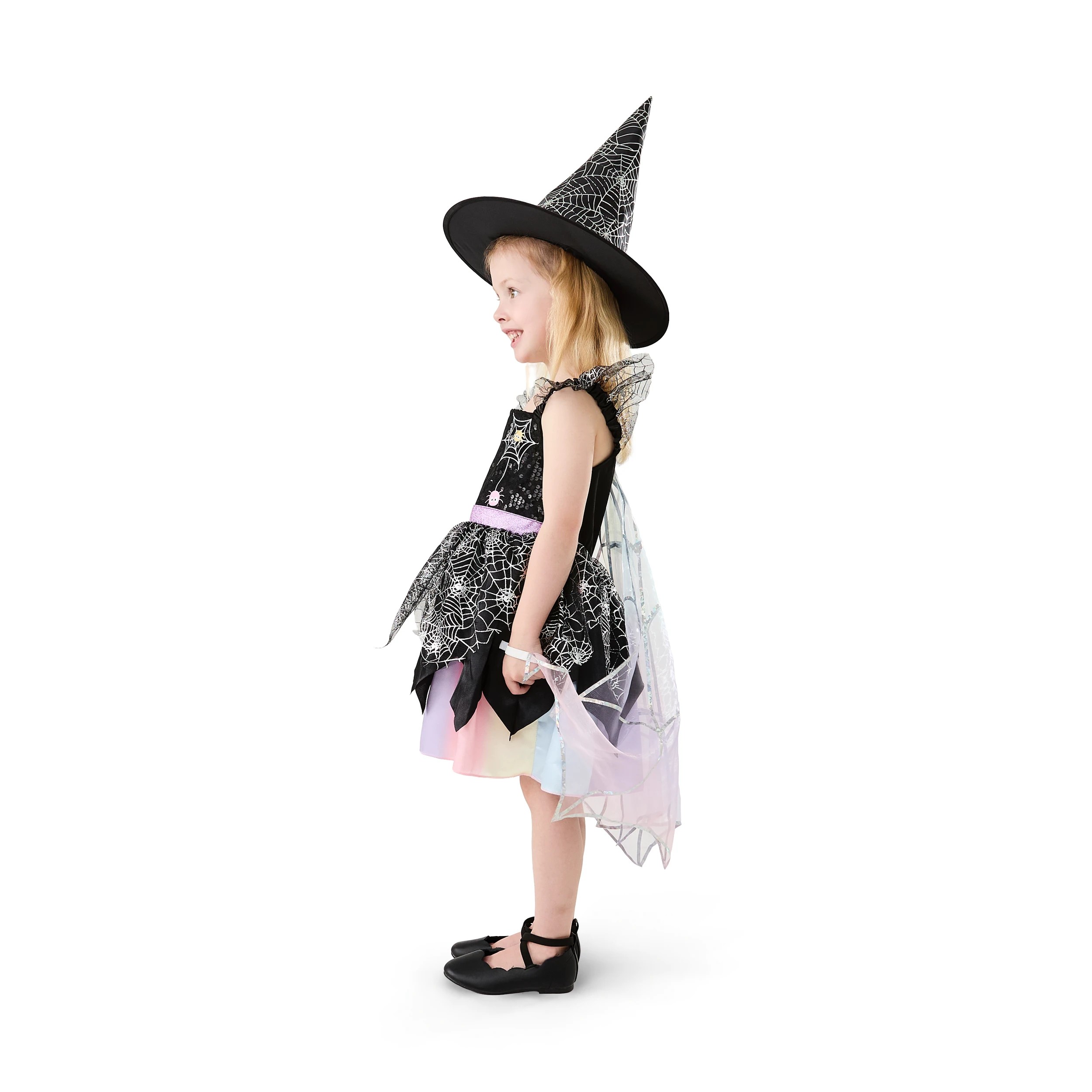 2 2 Piece Rainbow Spider Witch Costume - Ages 2-3, 2 of 10