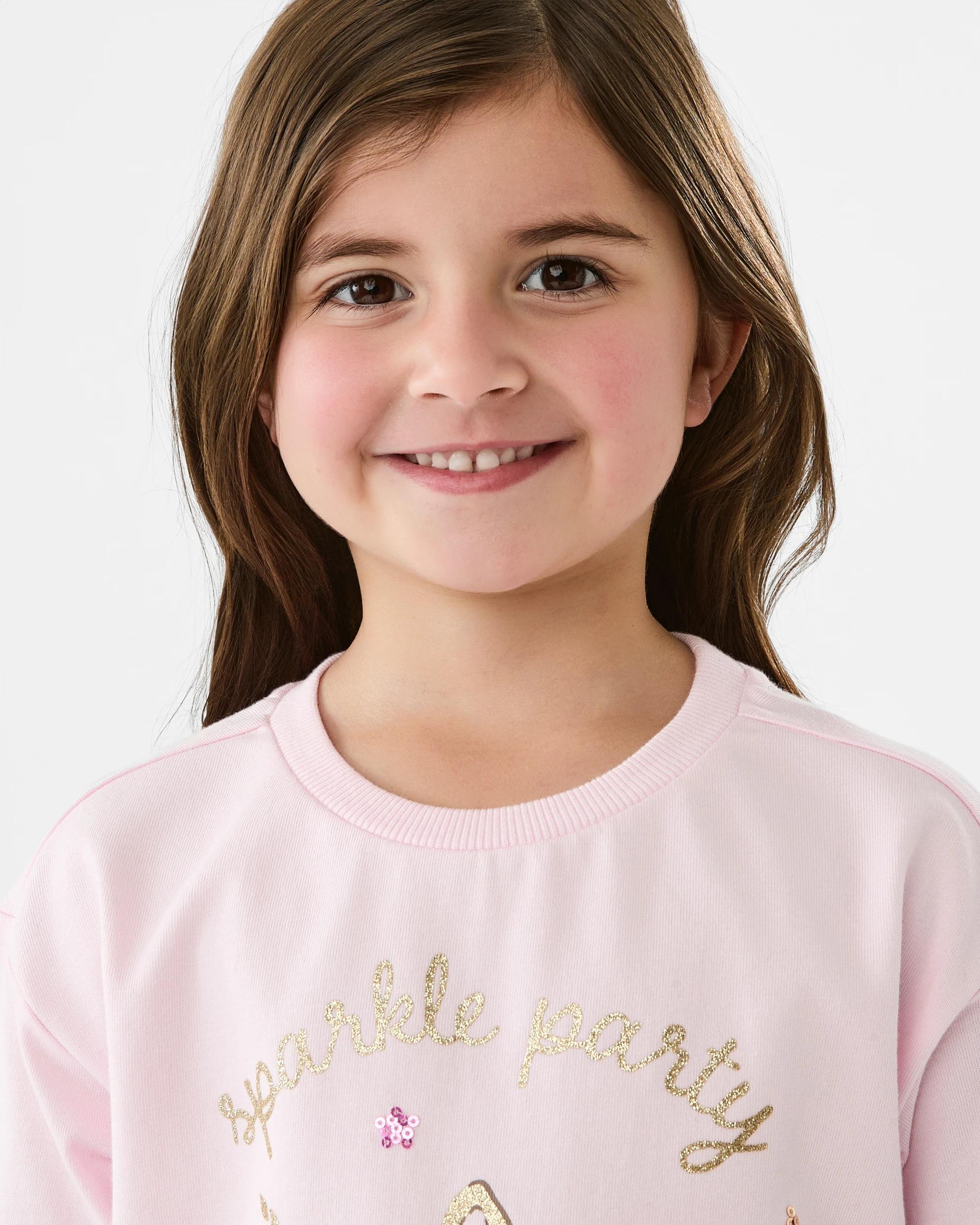 3 Short Sleeve Embellished T-shirt Pnk Uncrn, 3 of 7