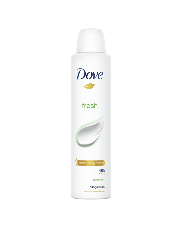 Dove Fresh 1/4 Moisturising Cream Antiperspirant 250ml - Citrus Scent