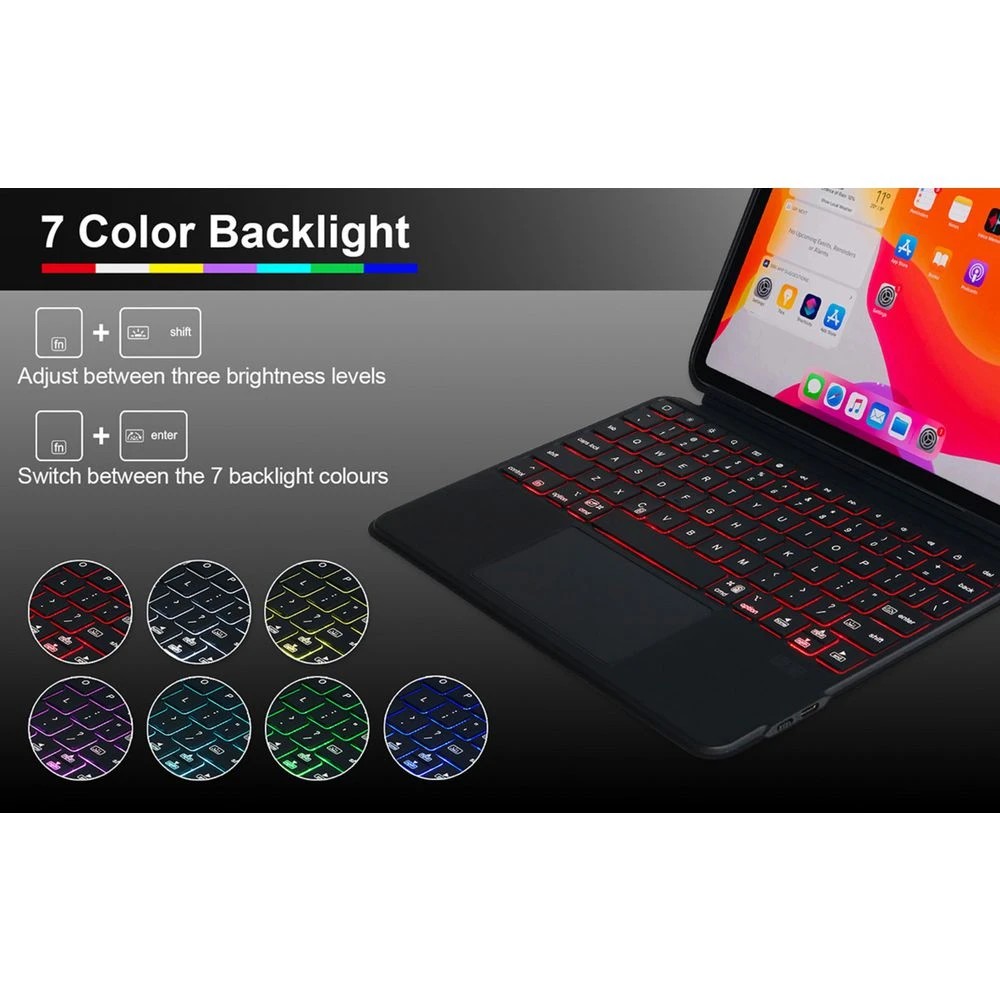 6 J.Burrows Keyboard Folio iPad A16/10th Gen/Air/Pro 11" Black, 6 of 7