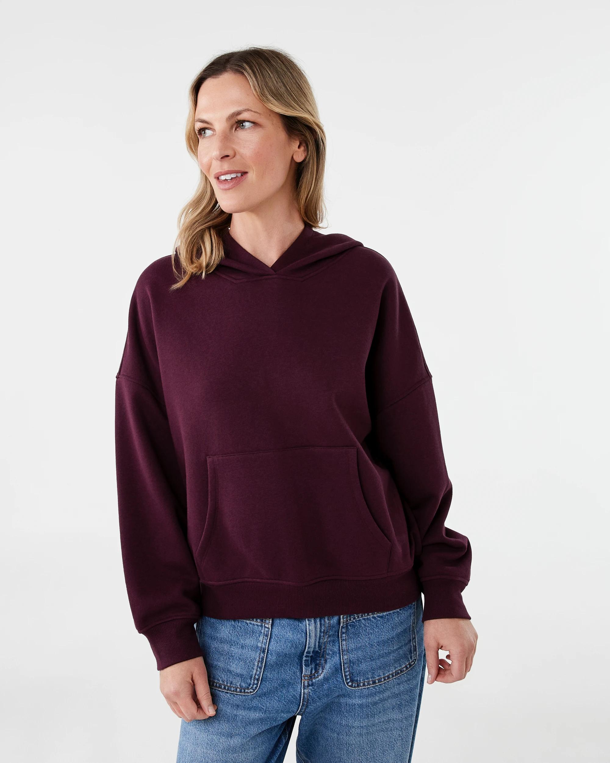 1 Everyday Hoodie Plum Jam, 1 of 6